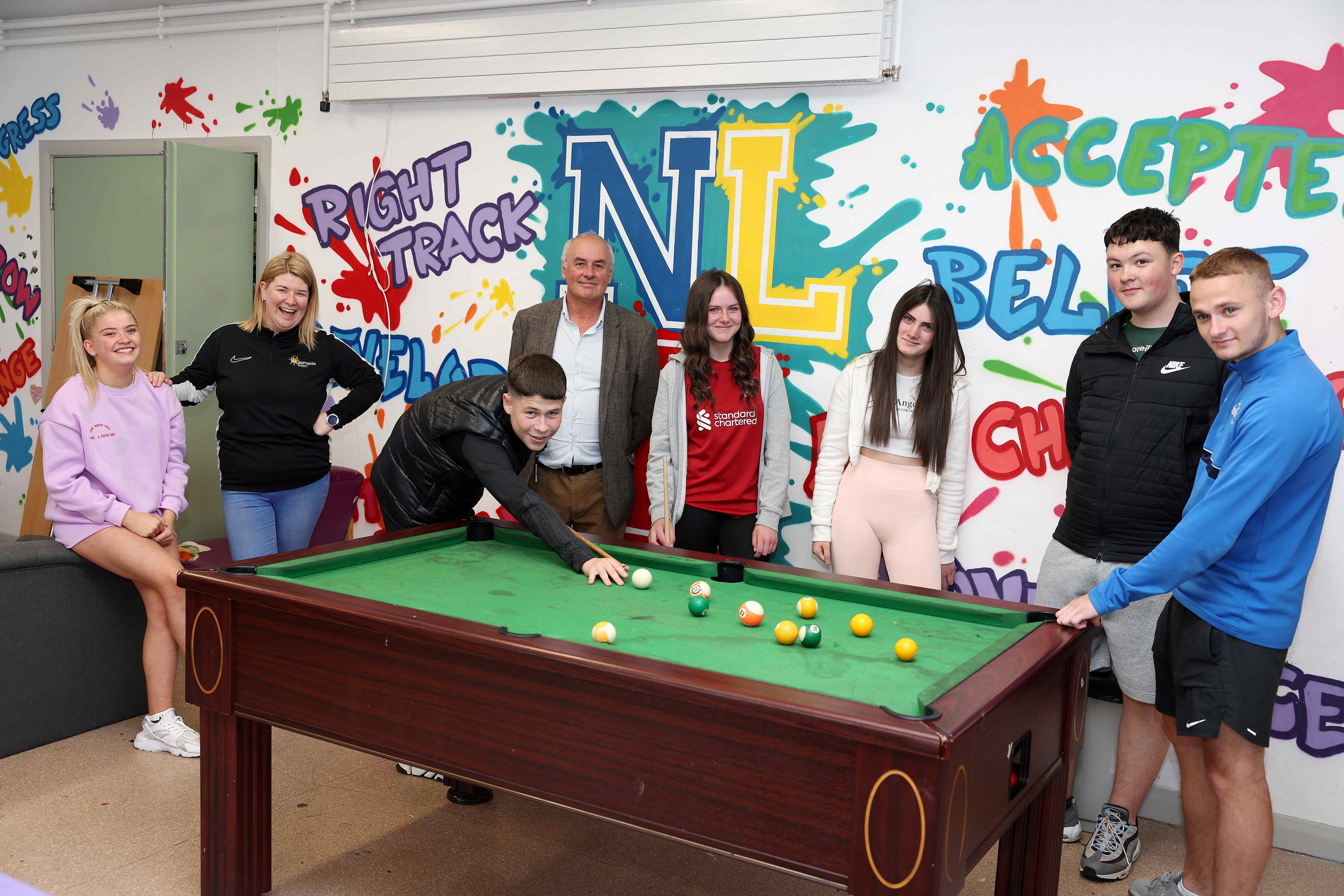 Dr Sean with young people from North Belfast