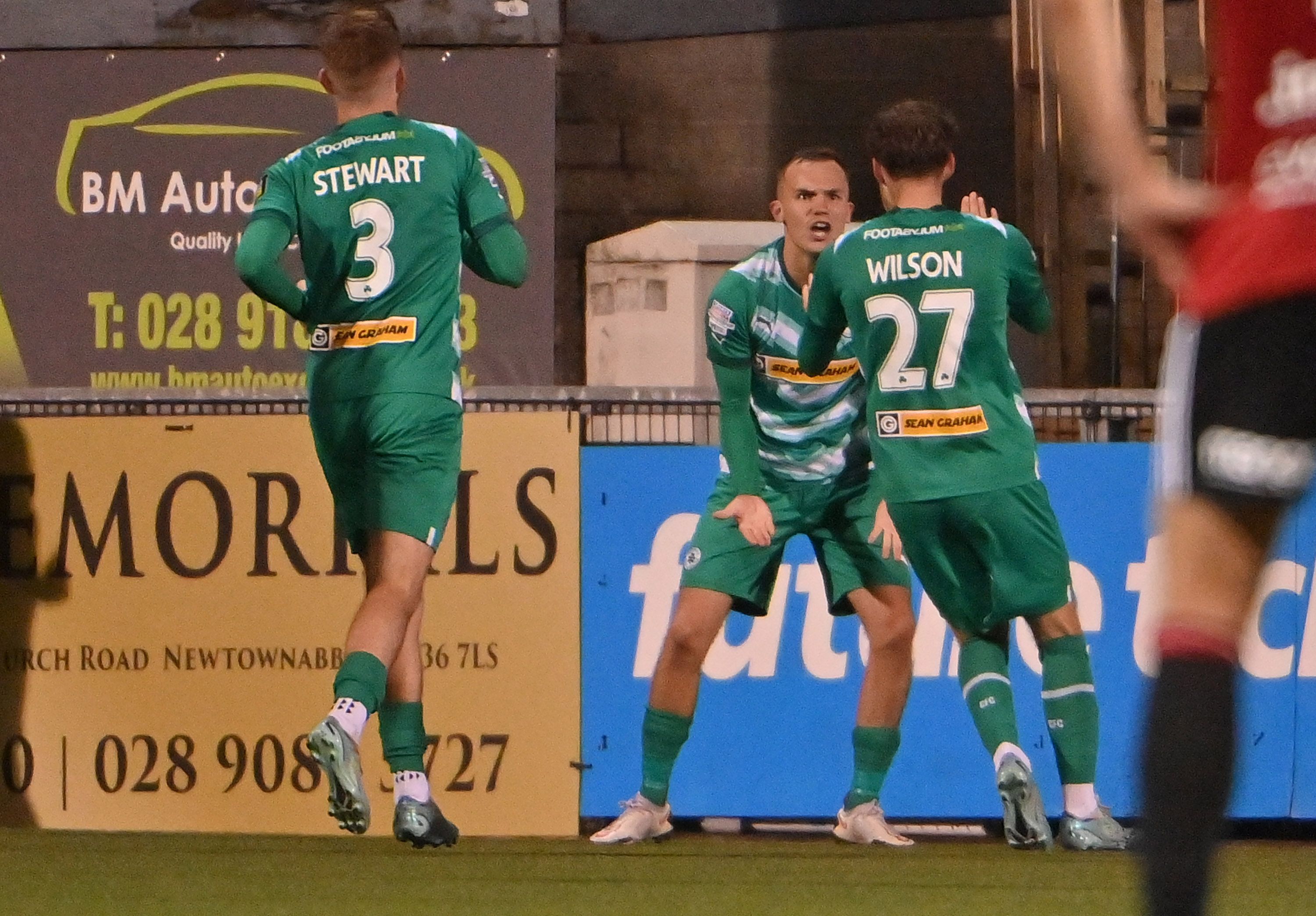 Ben Wilson celebrates scoring