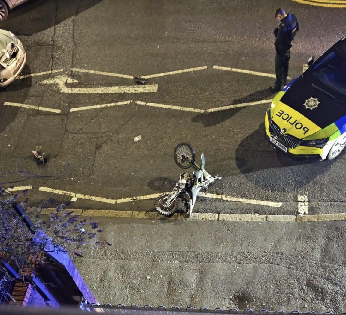 CRASH: Two boys were taken to hospital following the crash