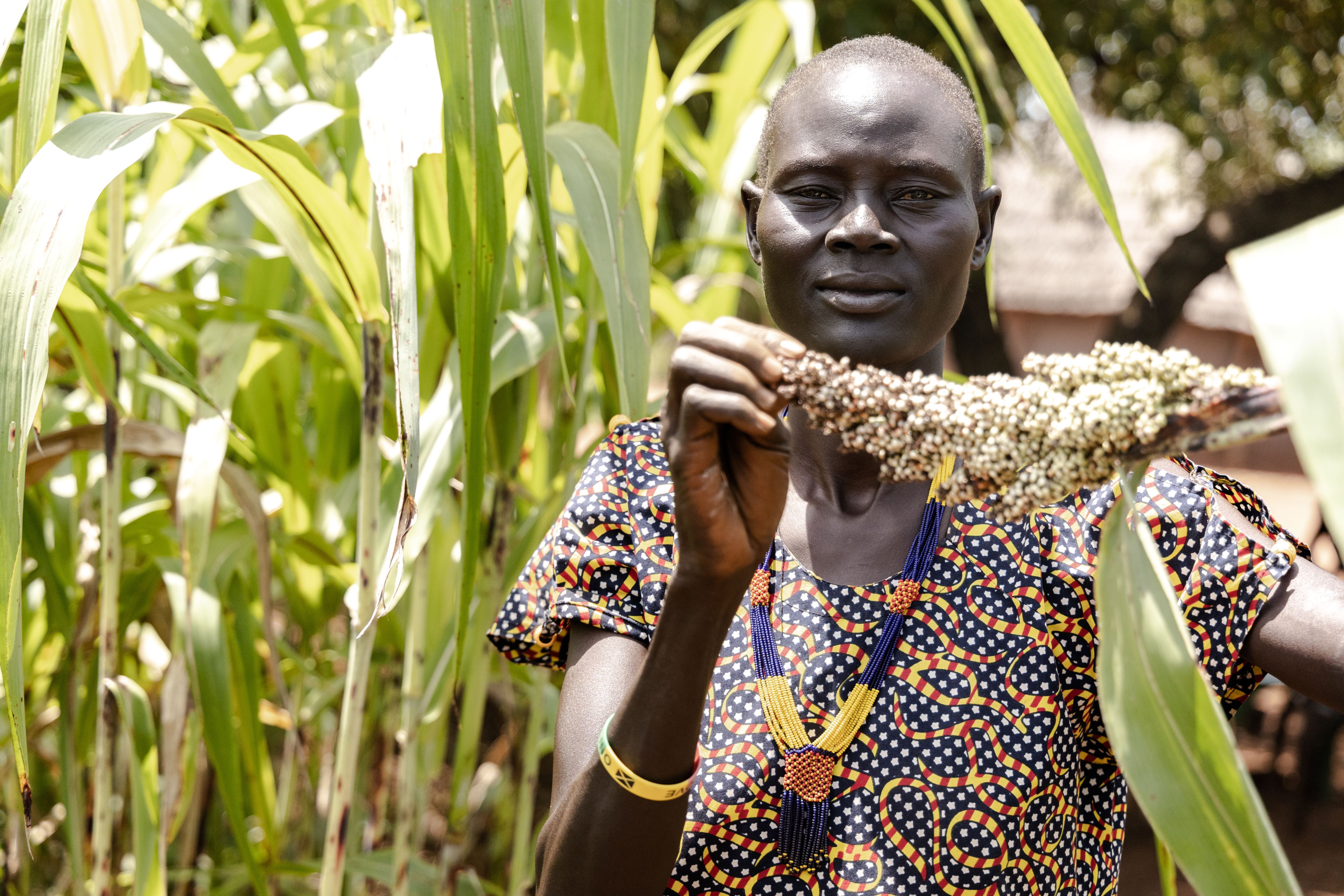 “Life is now better. I can’t compare last year and now.” Idier Mayen Makuac in East Yirol, South Sudan.  Photo: Achuoth Deng
