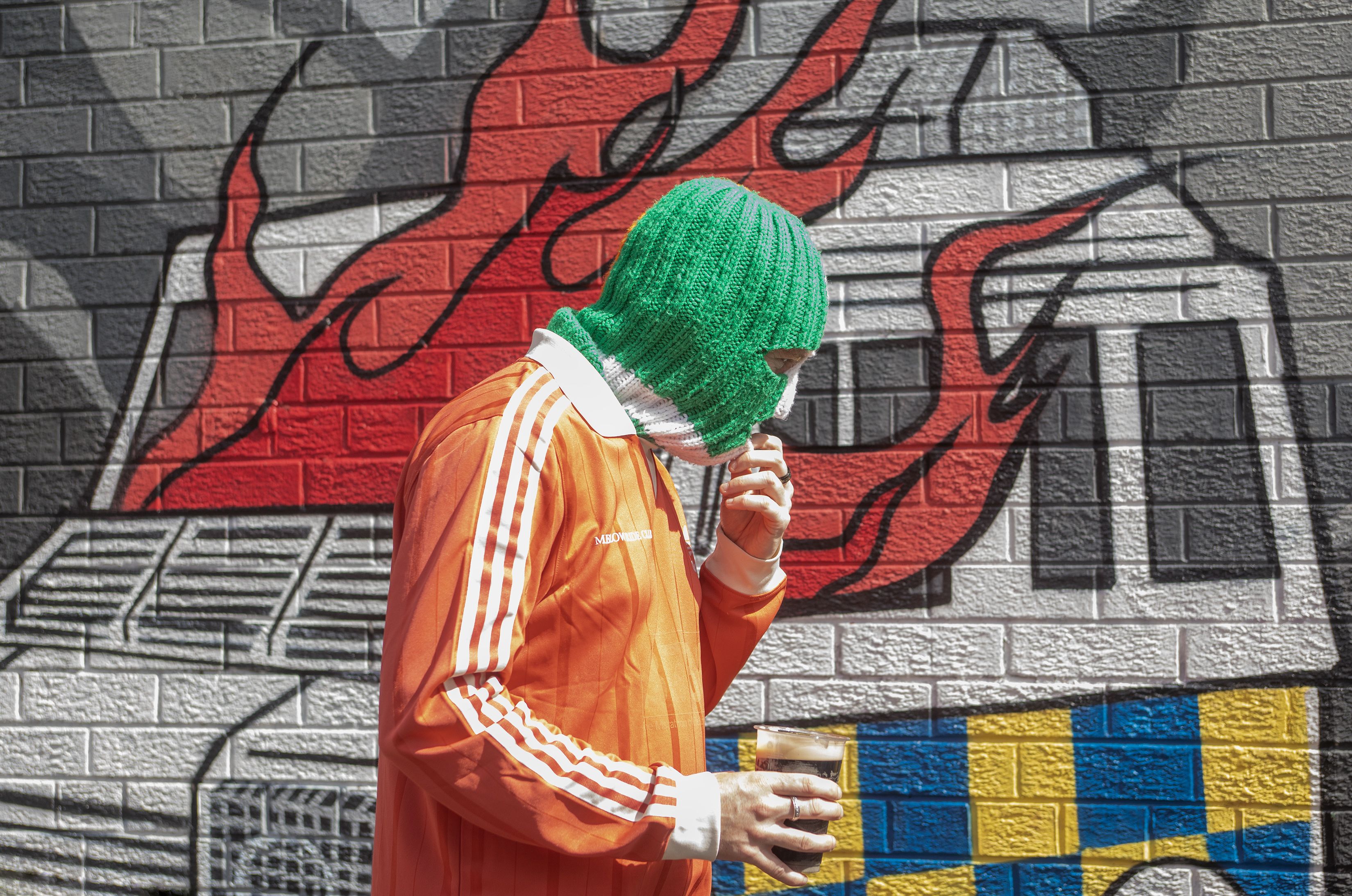 CONTROVERSY: A Kneecap mural launch in Belfast