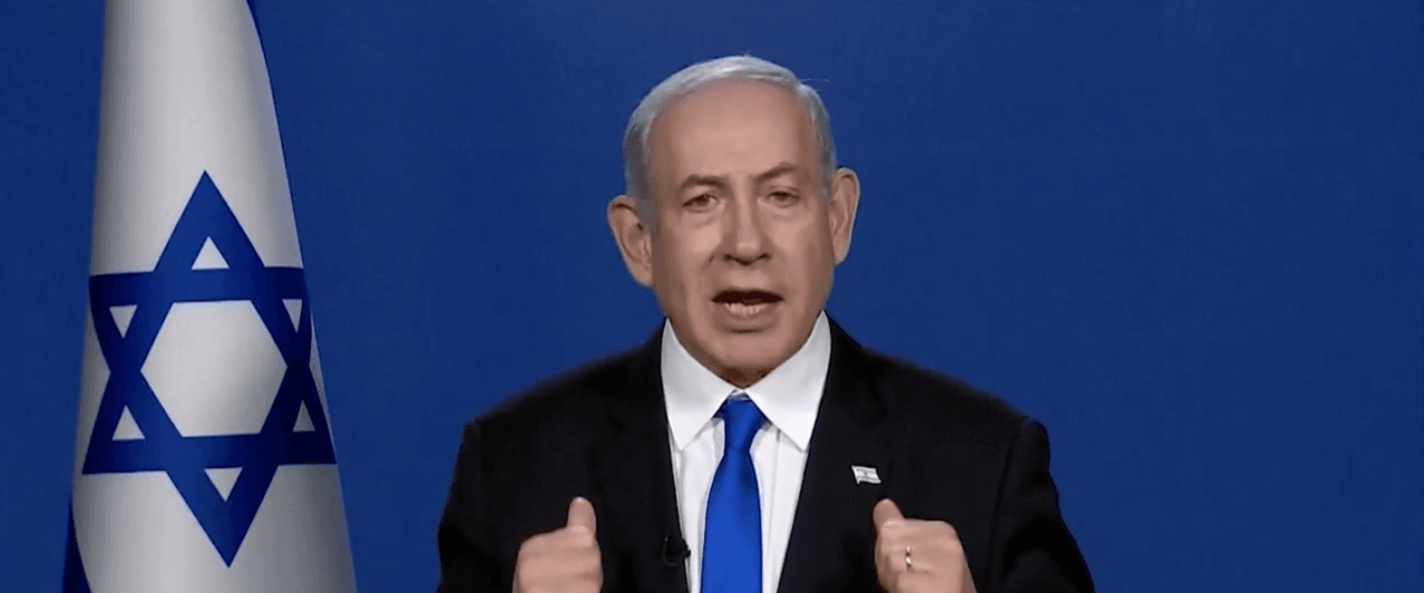 VETO: Israel PM Benjamin Netanyahu has ruled out a Palestinian state