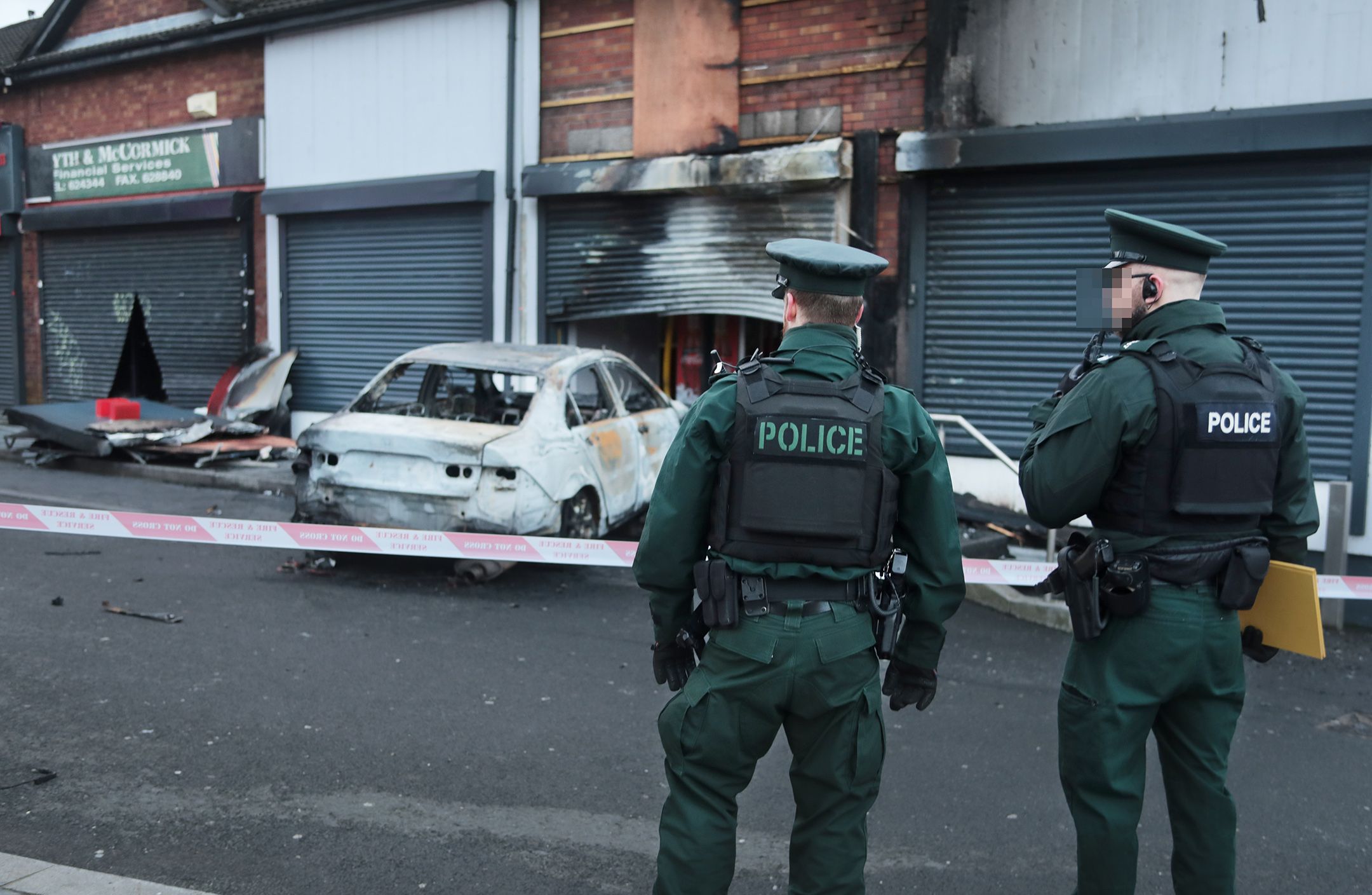 Police have sealed off the area