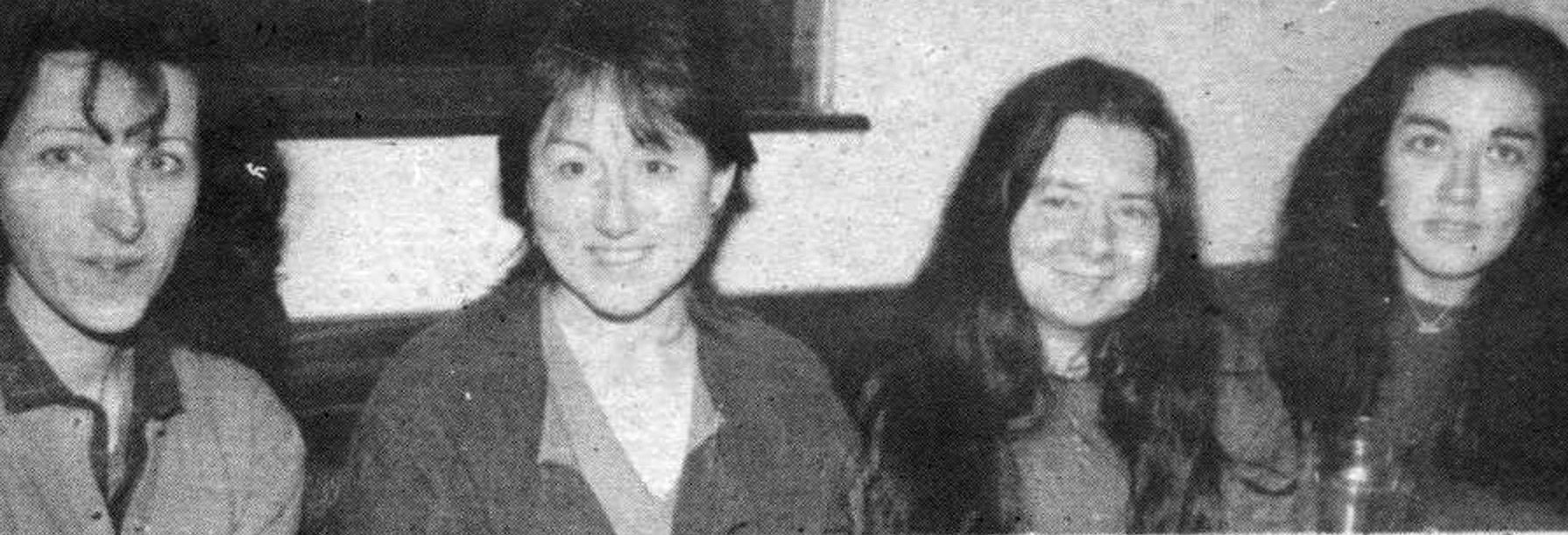 Subhán Gregg, Denise McStay, Subhán Nic an Ailí agus Róismháire Nic Anna at Cumann na Méirleach