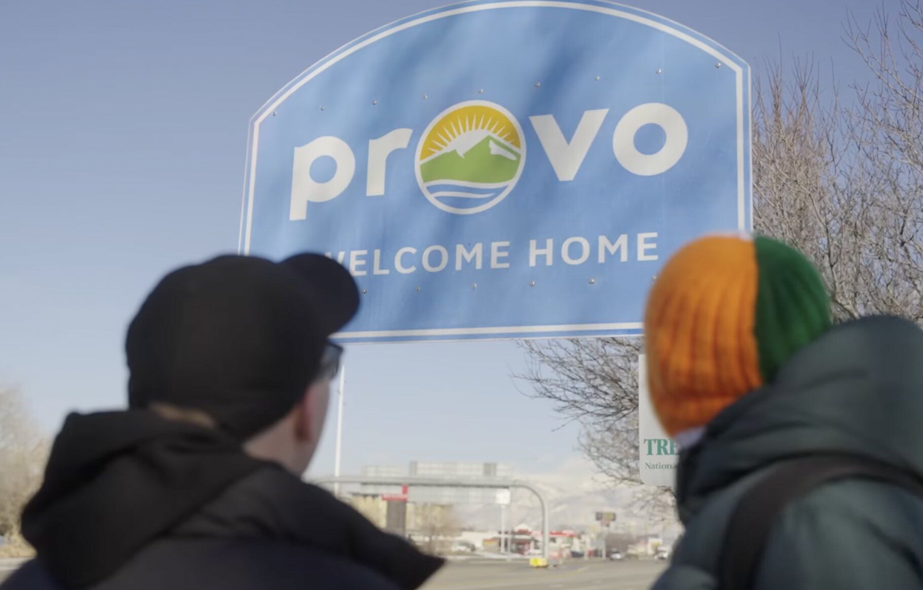 UTAH: The lads called in to visit the sights in Provo before the film festival
