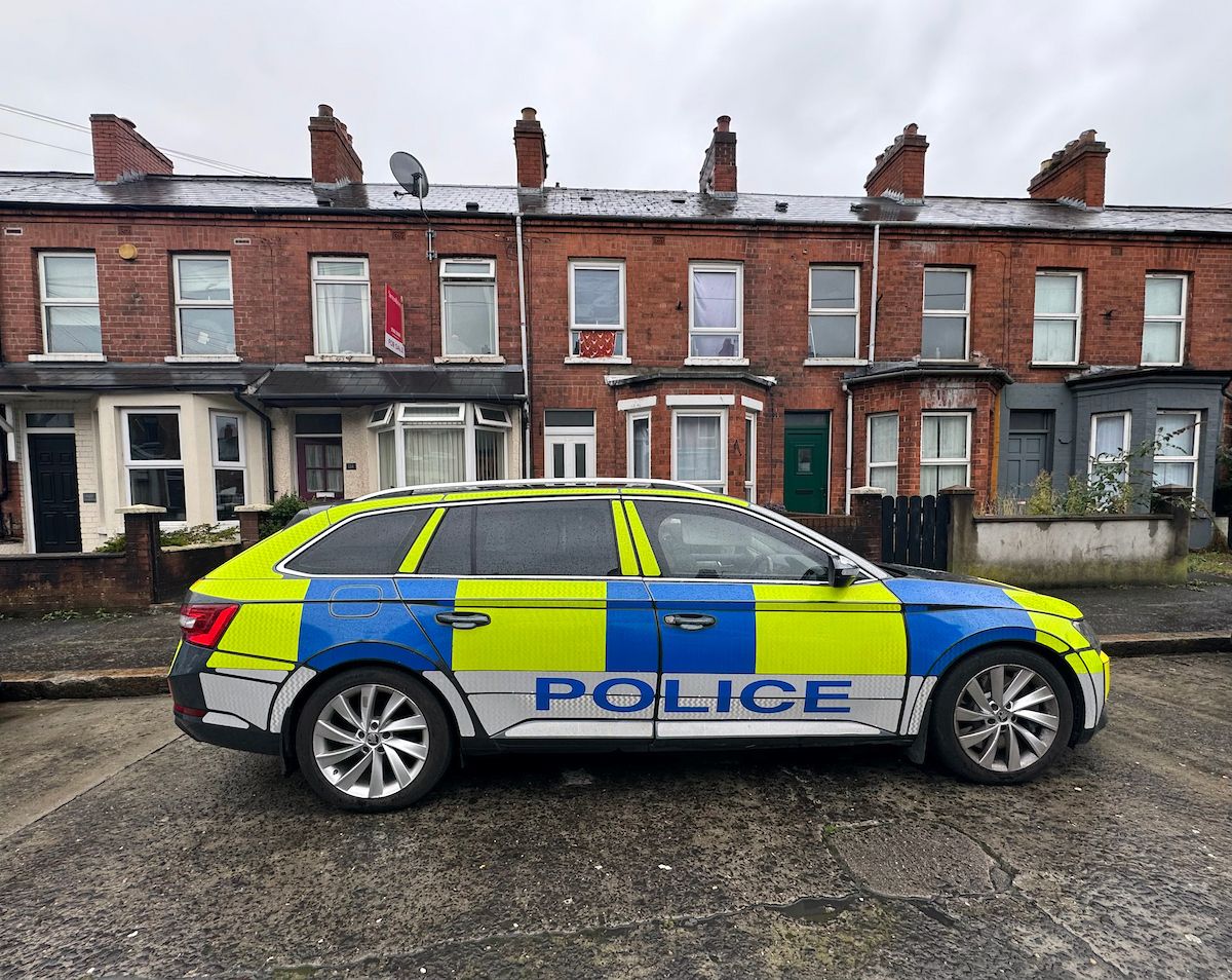 Police outside Mary's Melrose Street home