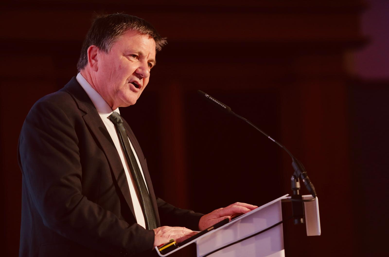 FINE: Information Commissioner John Edwards, a native of New Zealand, vowed to defend personal data from AI companies in his speech AI-Con '24