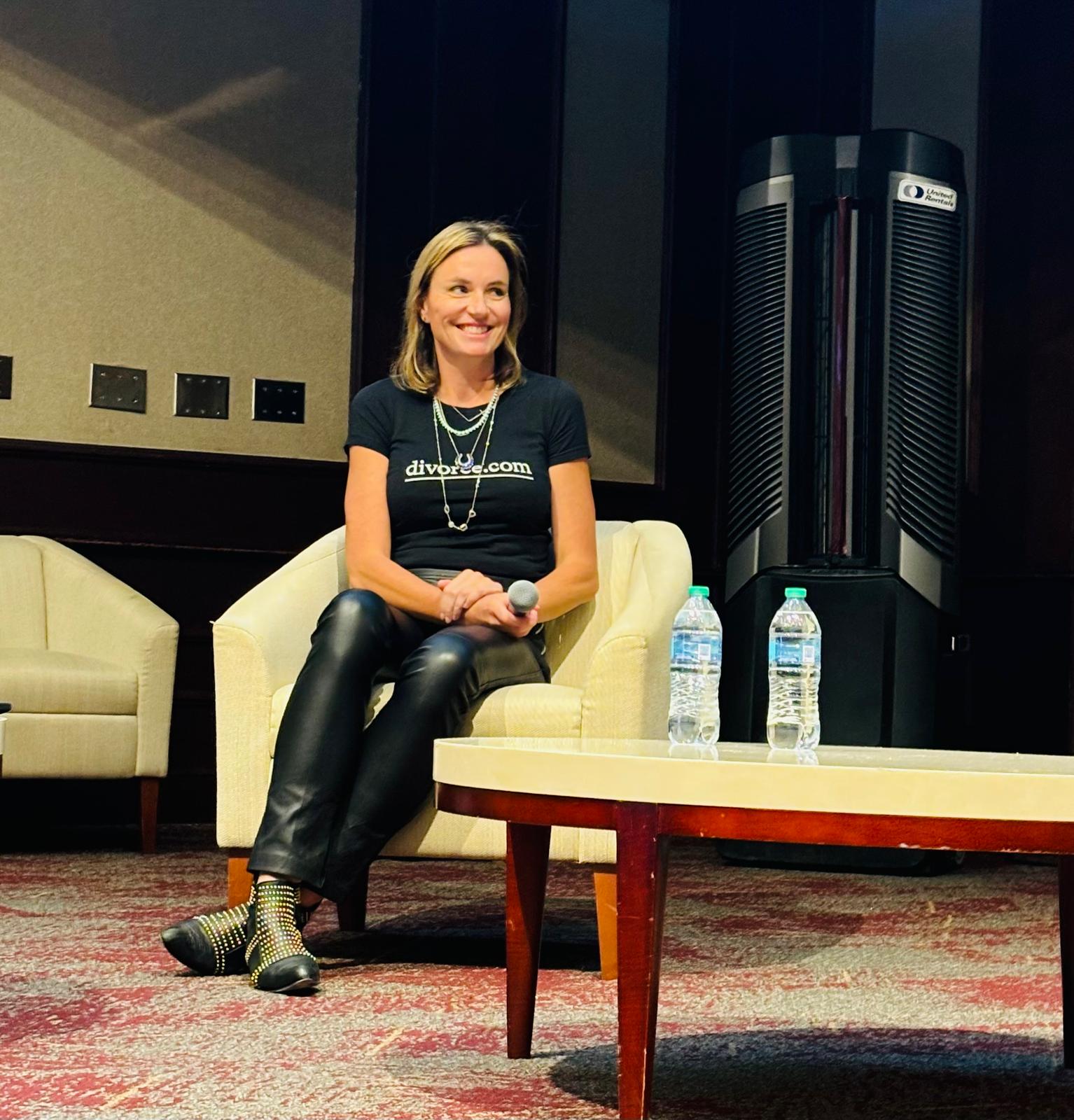 AI FORUM: Liz Pharo, CEO of divorce.com addressing the Magic City Roundtable