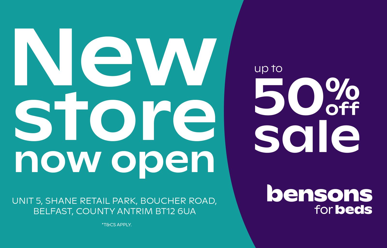 Bensons for beds reopens in Belfast following Carpetright deal