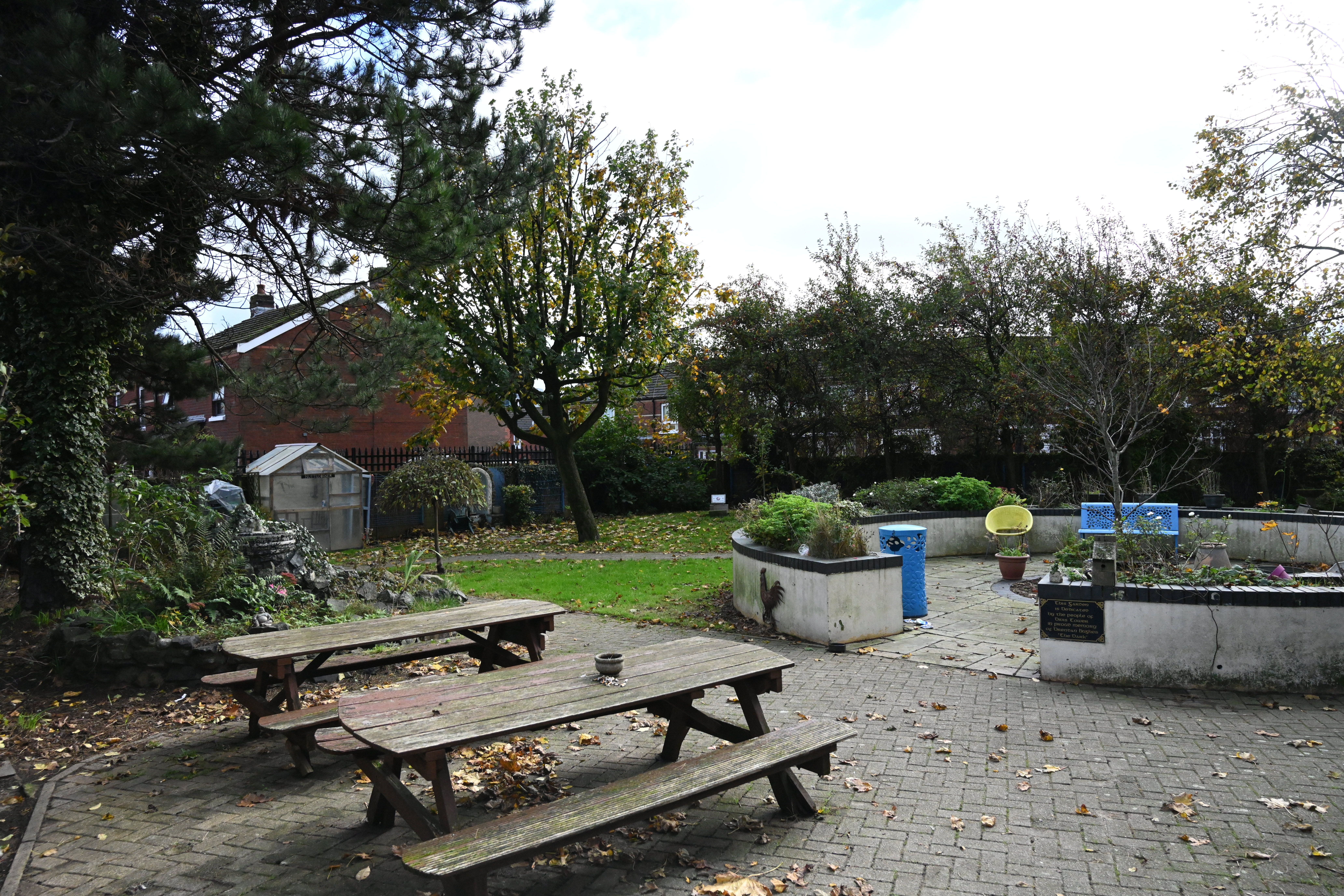 ZEN OUT OF ZEN: The residents of Divis Tower have made a beautiful and restful little garden