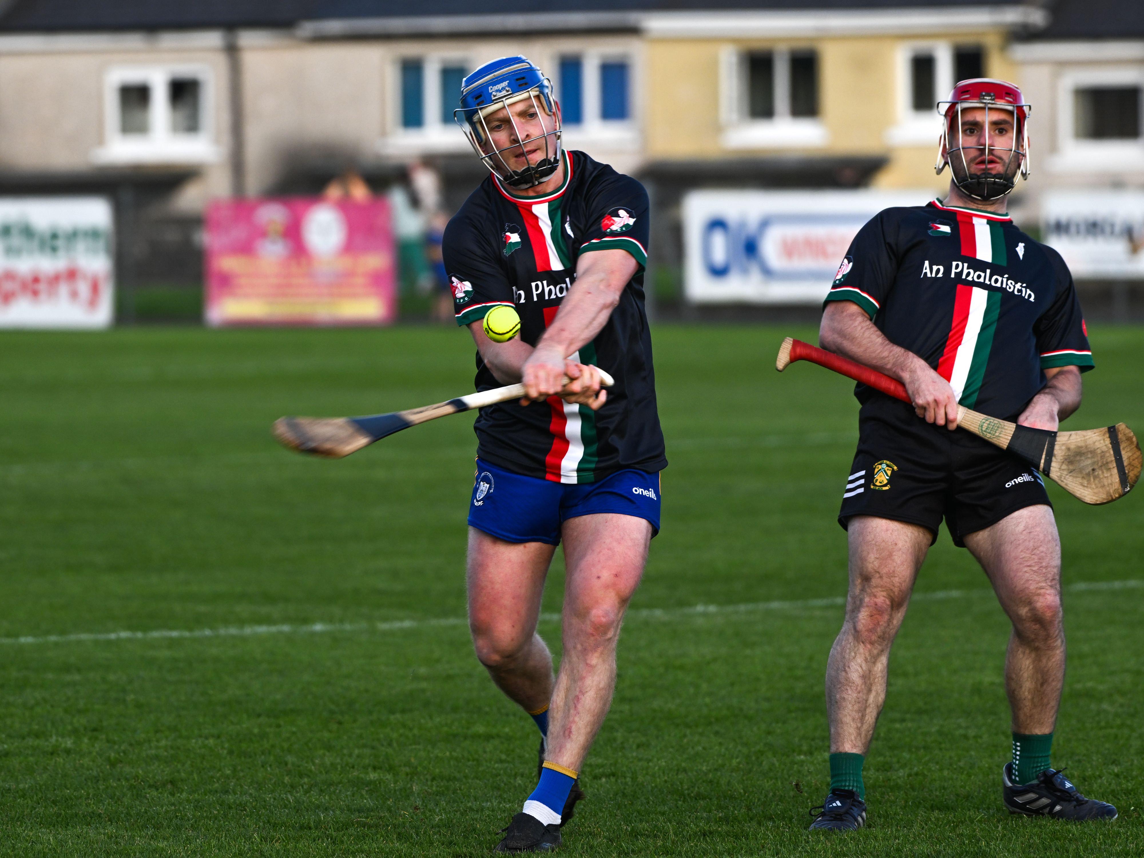 Podge Collins, an All-Ireland winner with Clare in 2013, takes a shot 