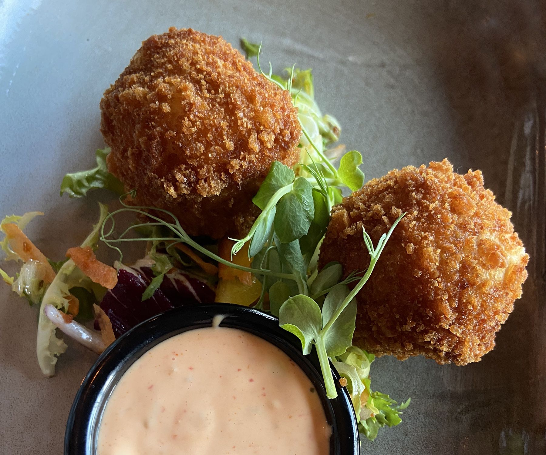 STARTERS: The Louisiana Fish Cakes were a real treat