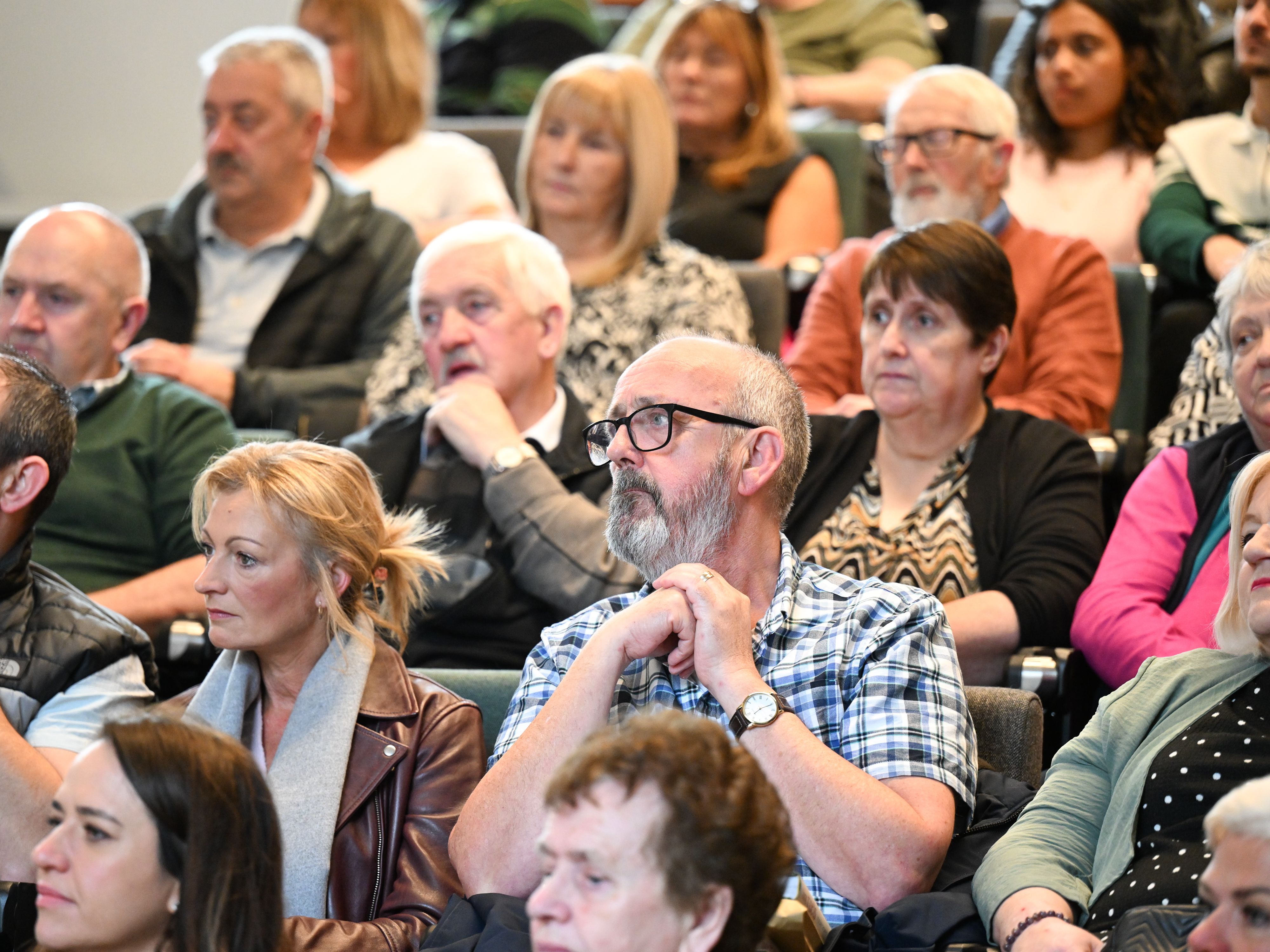 A small section of the audience
