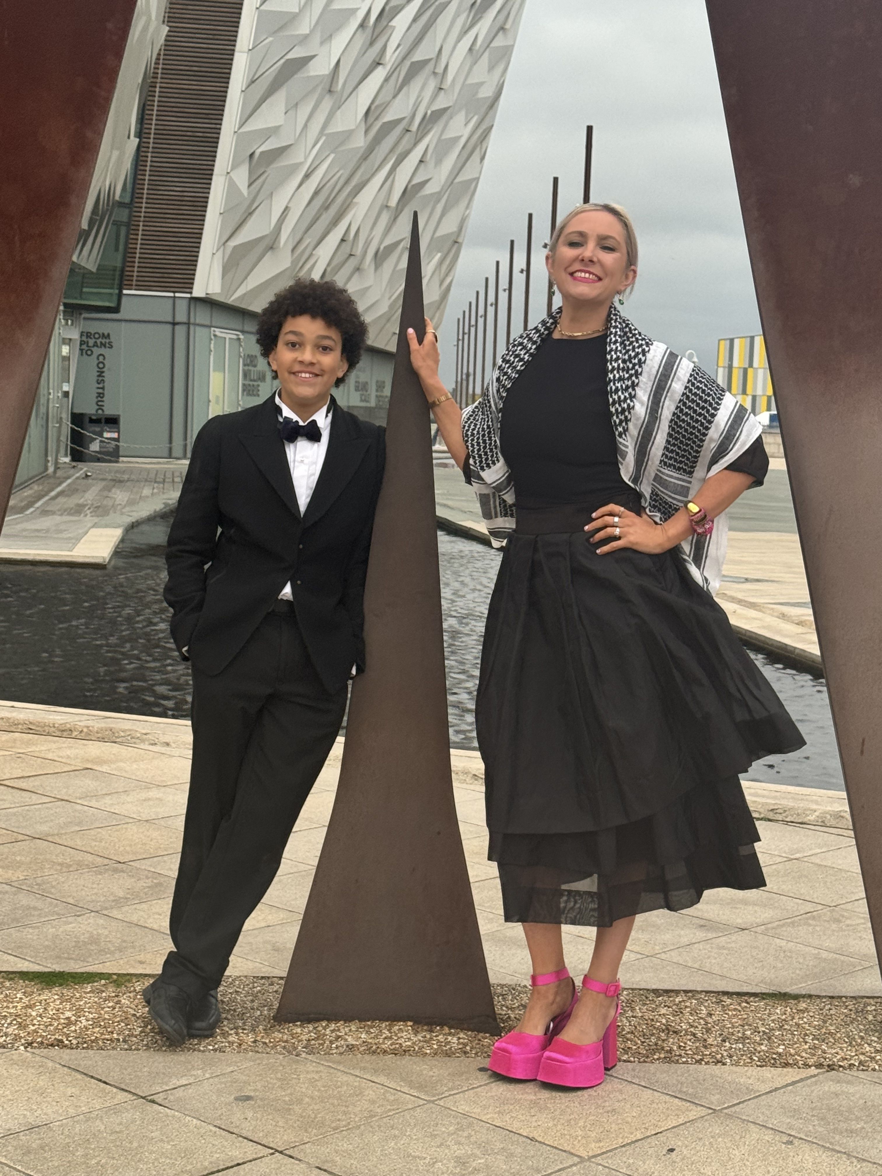 DOUBLE ACT: Orla and son Elliot - who is an aspiring actor