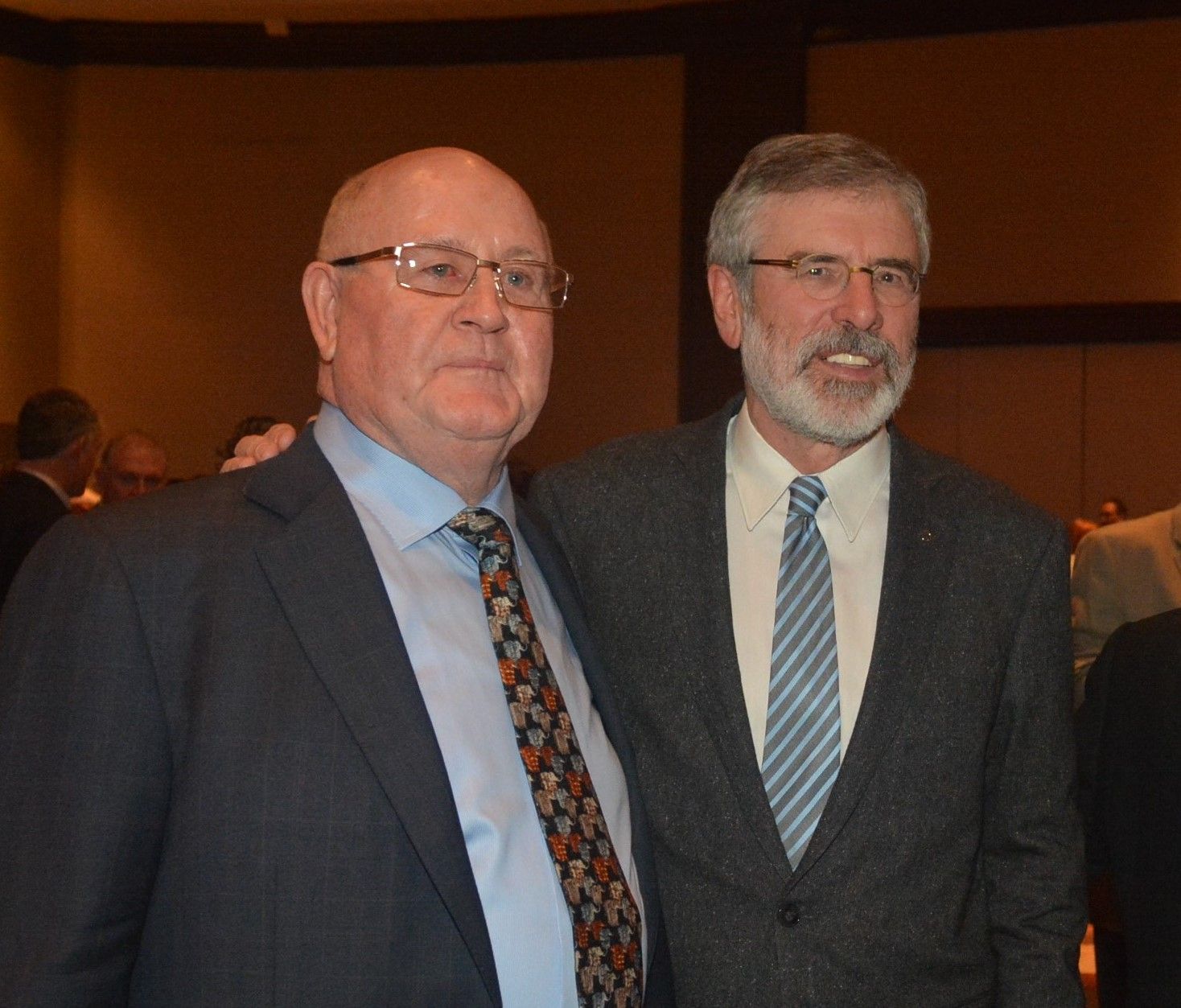 Pat Donaghy and Gerry Adams