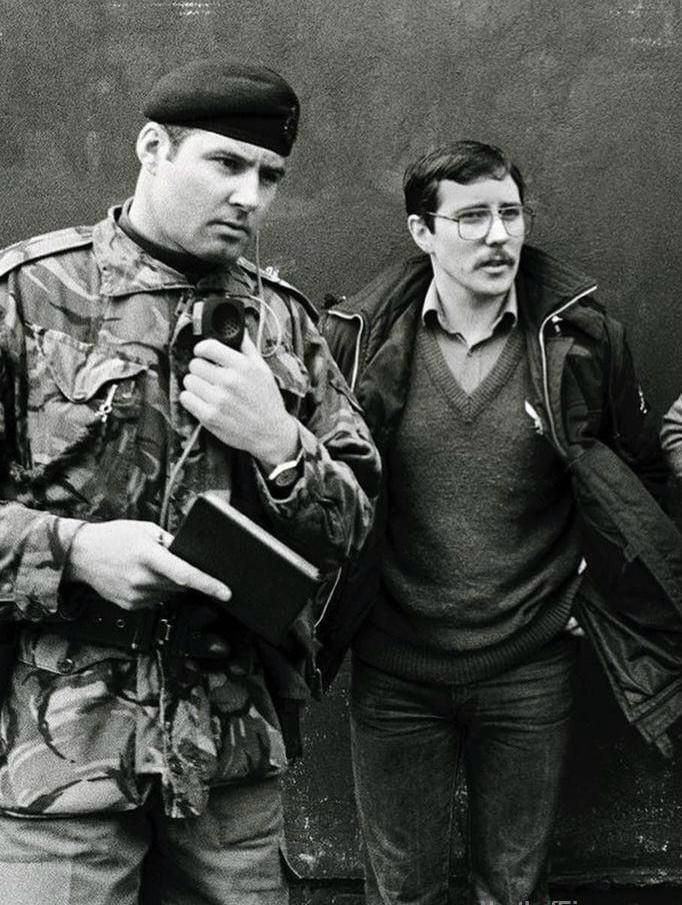 LANDMARK: Richard McAuley with one of the cast of characters from his life's drama