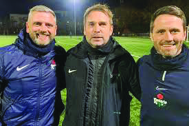 Rosario boss, Chris Morgan (centre)