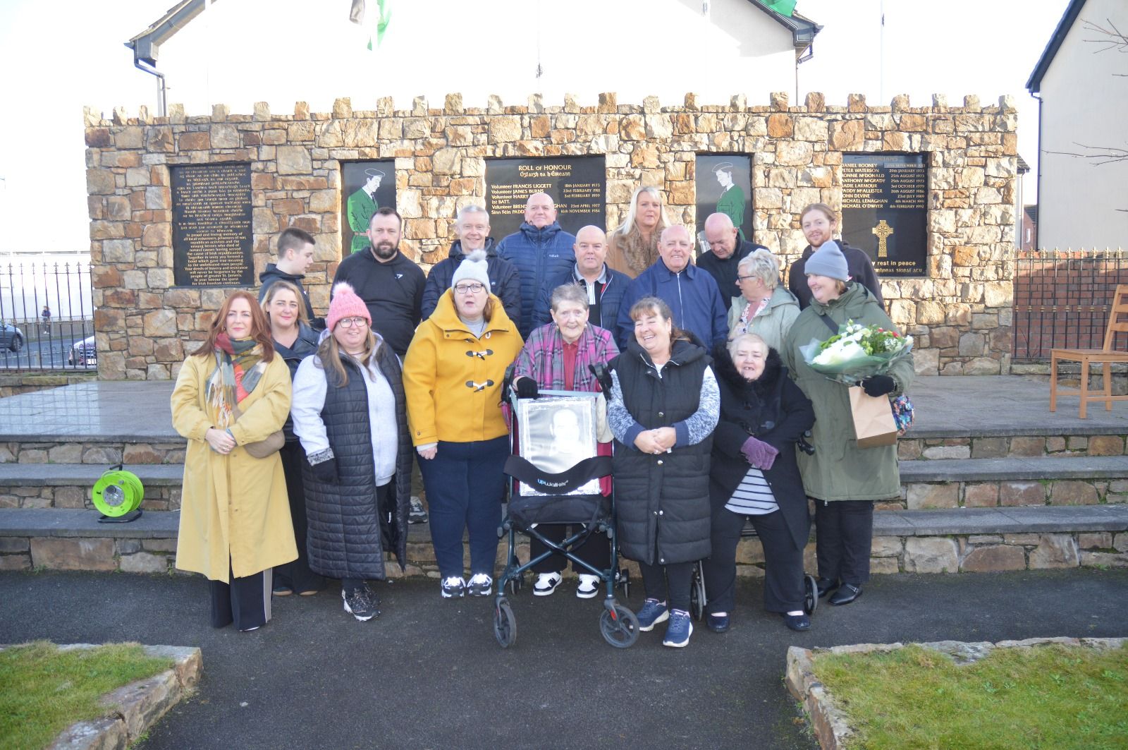 The Brady clan at the commemoration