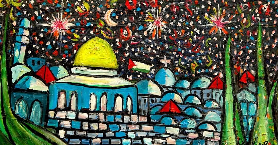 HOLY LAND: ‘Jerusalem Night’ by Said Eletab (www.instagram.com/saidelatabart/)