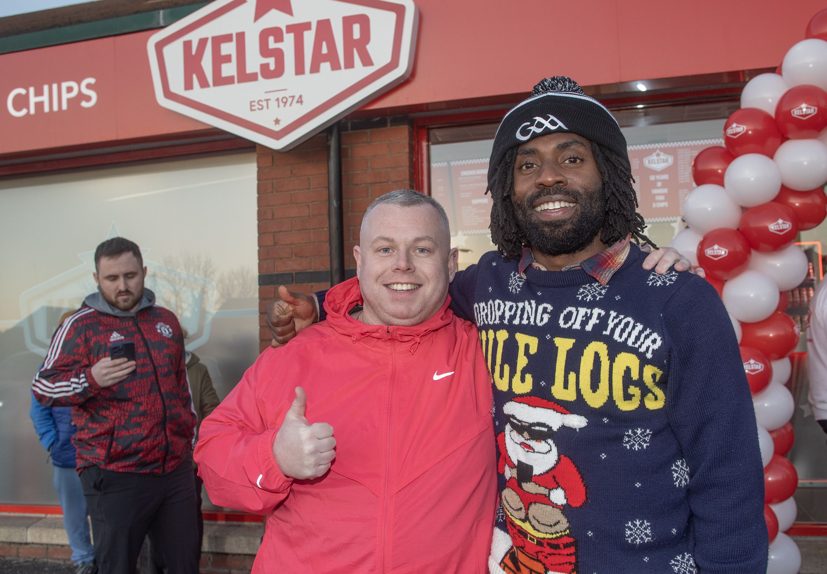 FIRST CUSTOMER: Conor Donnelly with Fabu-D