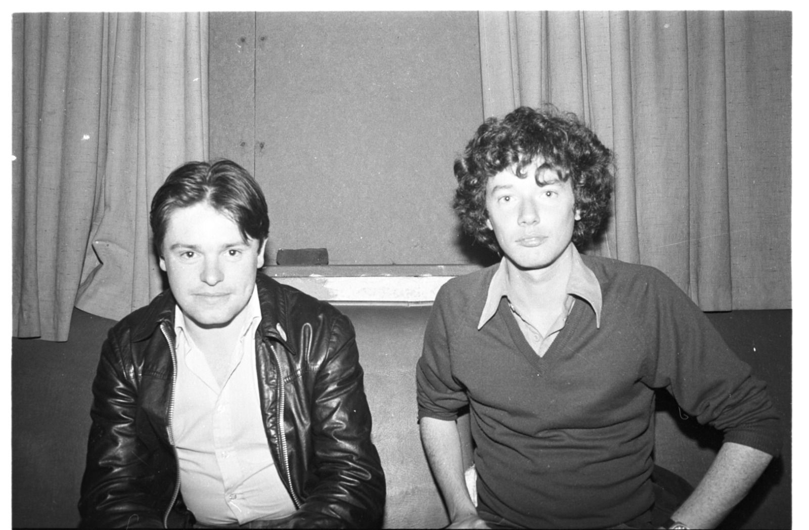 ACTIVIST: In Cumann Chluain Ard in the early 1980s, Gearóid (left) with friend Liam Mac Giolla Mheána