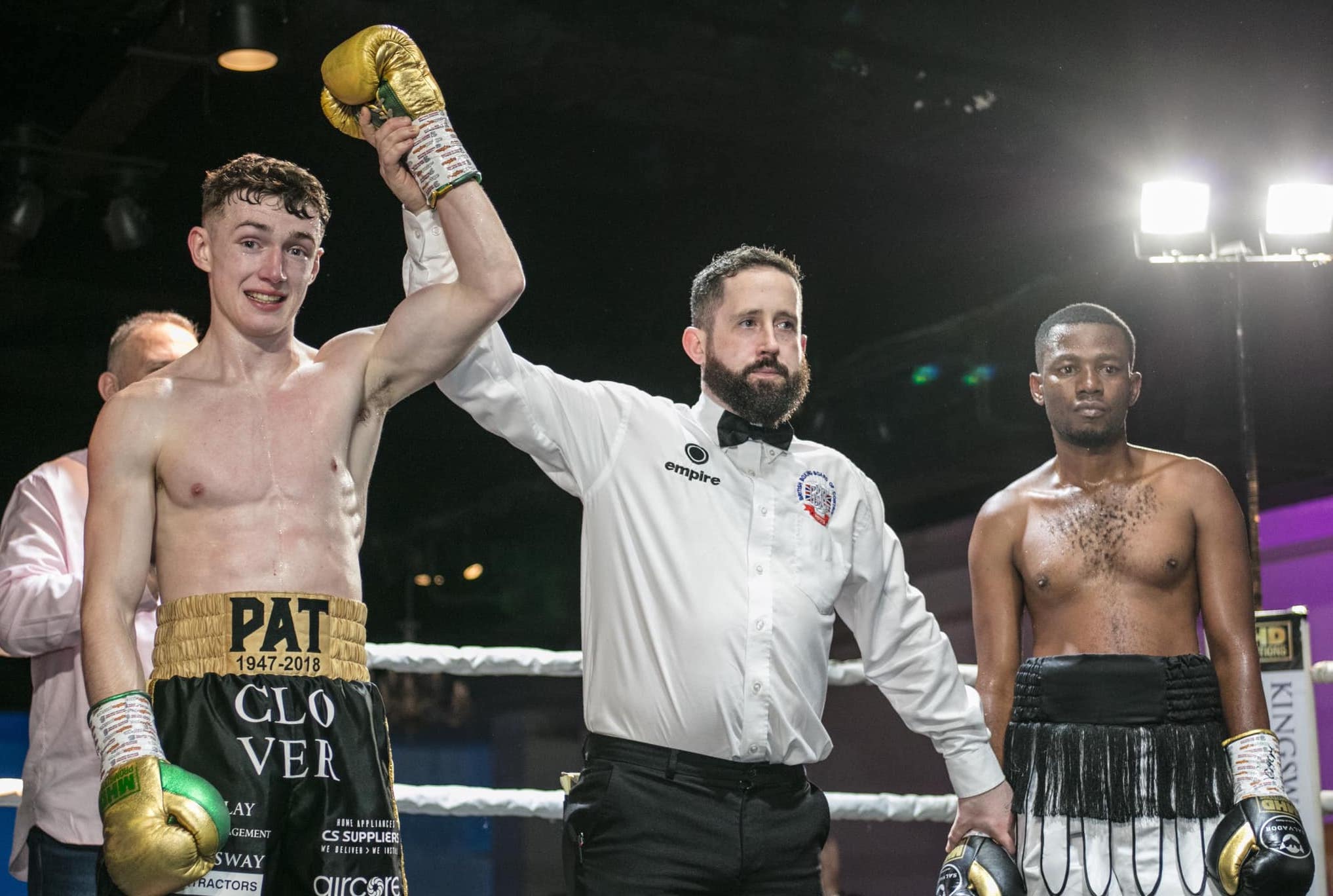 Murphy has his hand raised