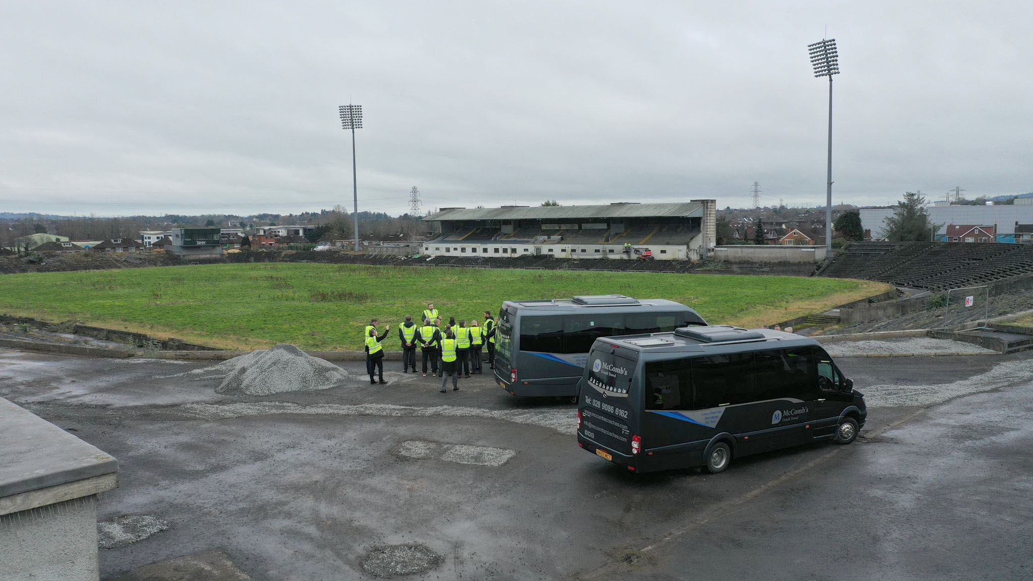 The delegation was shown around the ground on Wednesday