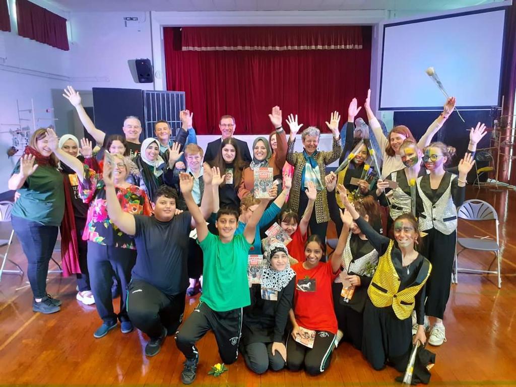 The children involved with the Hands Up project last year