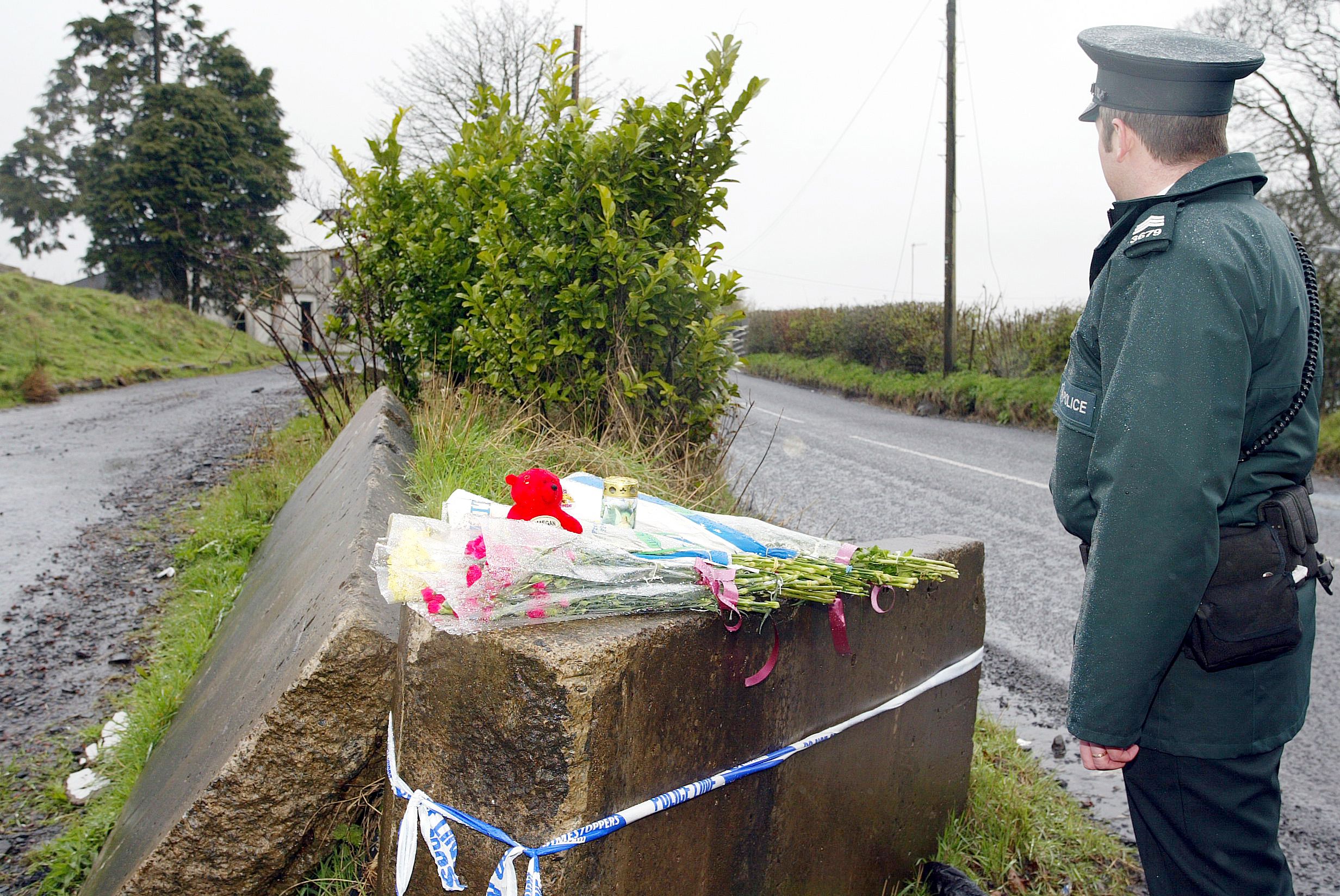 The scene where Megan's body was discovered on Easter Sunday 2004