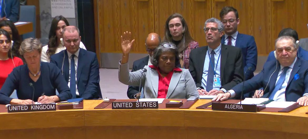 BREAKTHROUGH: Ambassador Linda Thomas-Greenfield, Permanent Representative of the United States to the UN, votes to abstain in the ceasefire vote