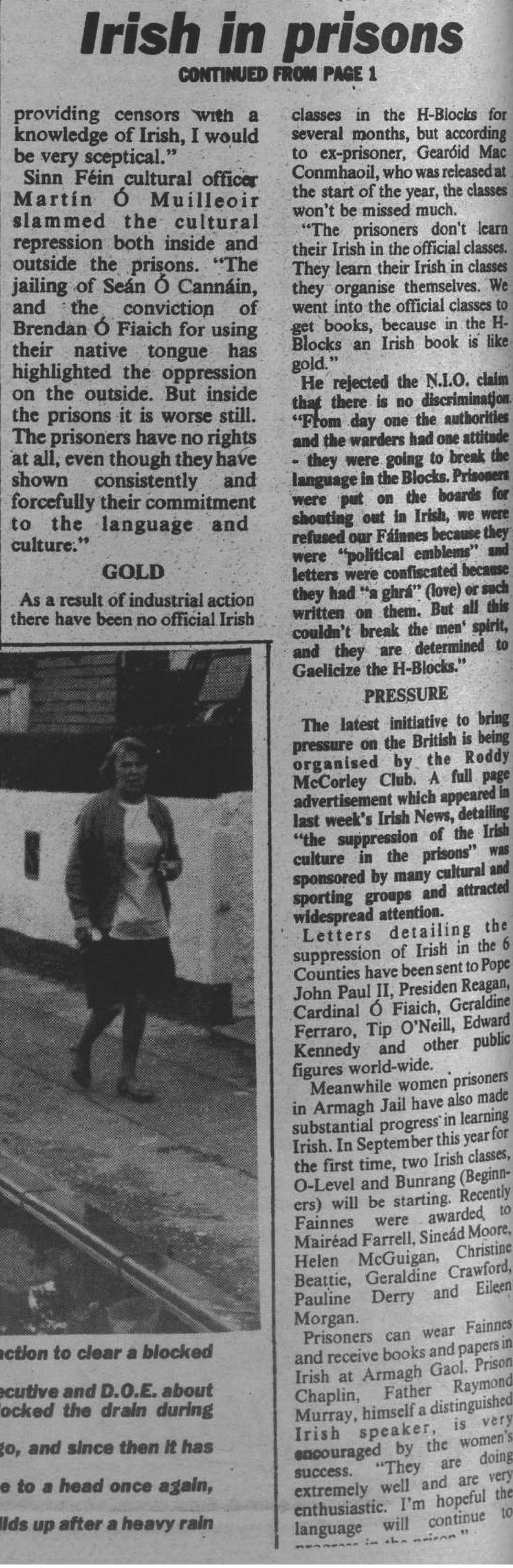 BANNED: The continuation of the article which detailed Paul was banned from reading BANNED: The continuation of the article which detailed Paul was banned from reading