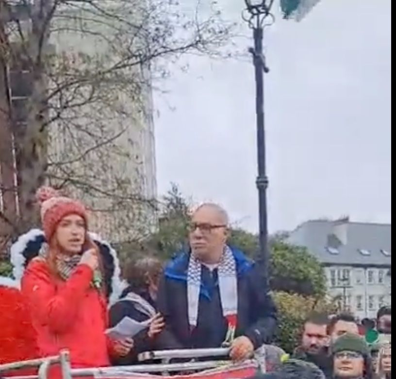 SPIRIT: Clíodhna Nic Bhranair kept speaking despite attempts to shout her down