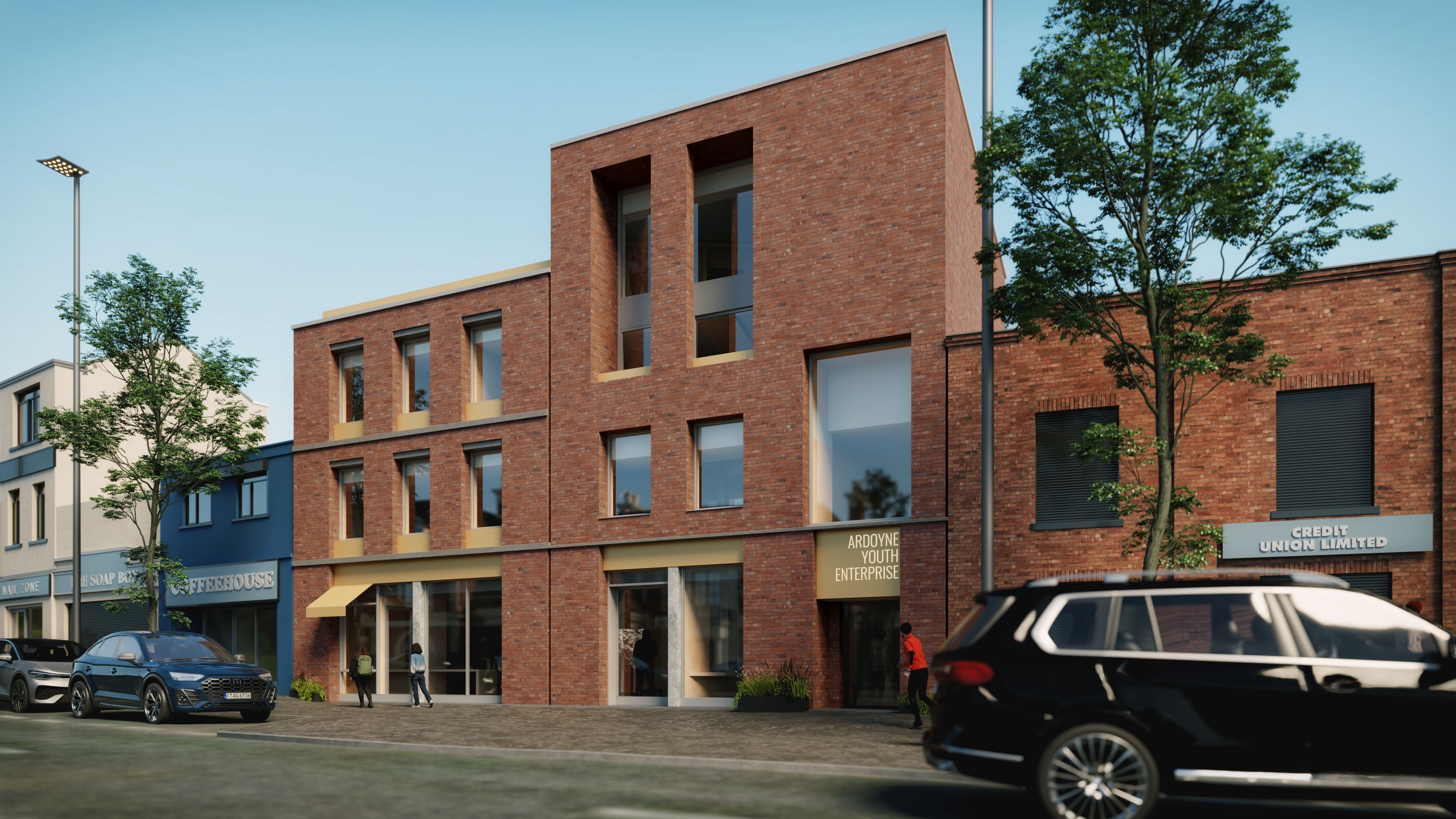 An artist's impression of the new AYE Community Hub