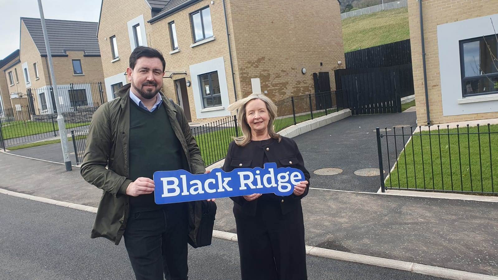 HOUSING: Cllr Paul Doherty alongside Apex Housing CEO Sheena McCallion HOUSING: Cllr Paul Doherty alongside Apex Housing CEO Sheena McCallion
