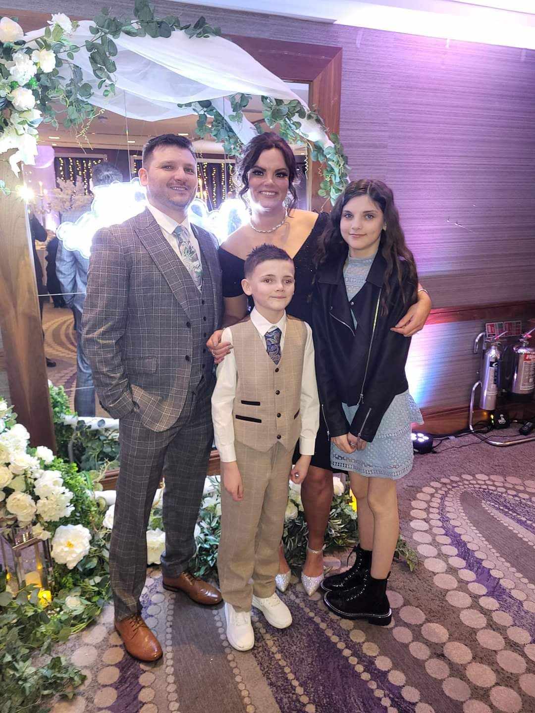 FAMILY: Sofia with parents John and Charlene and brother Nico