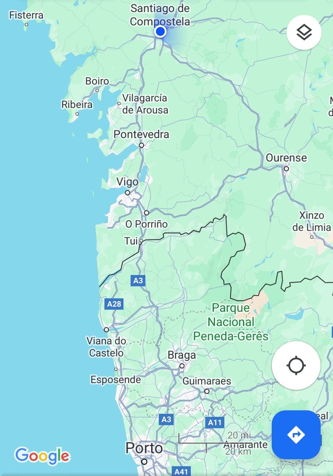 GRUELLING: Danny hit the open countryside on his cycle through Portugal and Spain last week