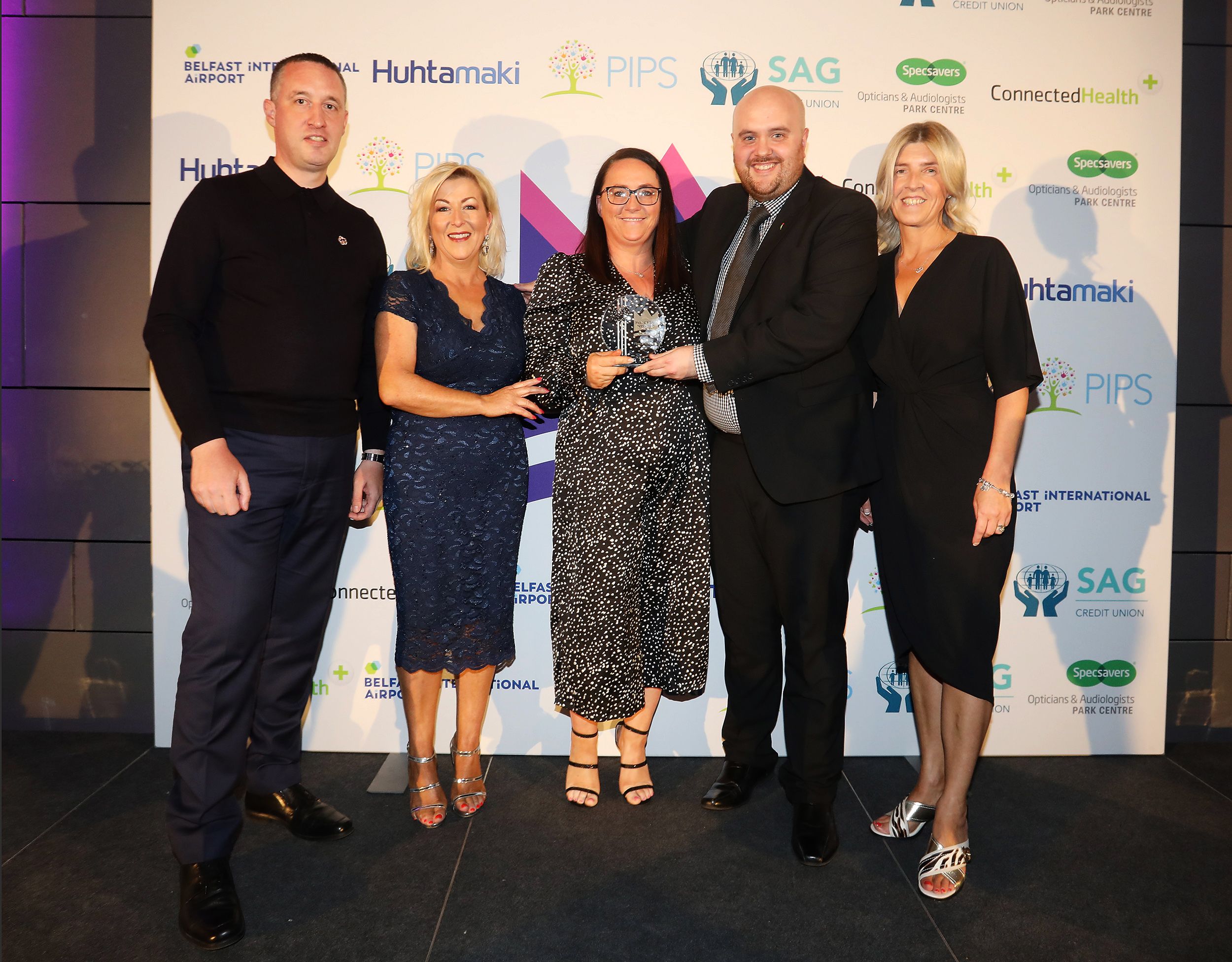 WINNERS: Best of the West Awards 2022 Best Solicitors Flynn & McGettrick presented by Una McKeown (Belfast International Airport)