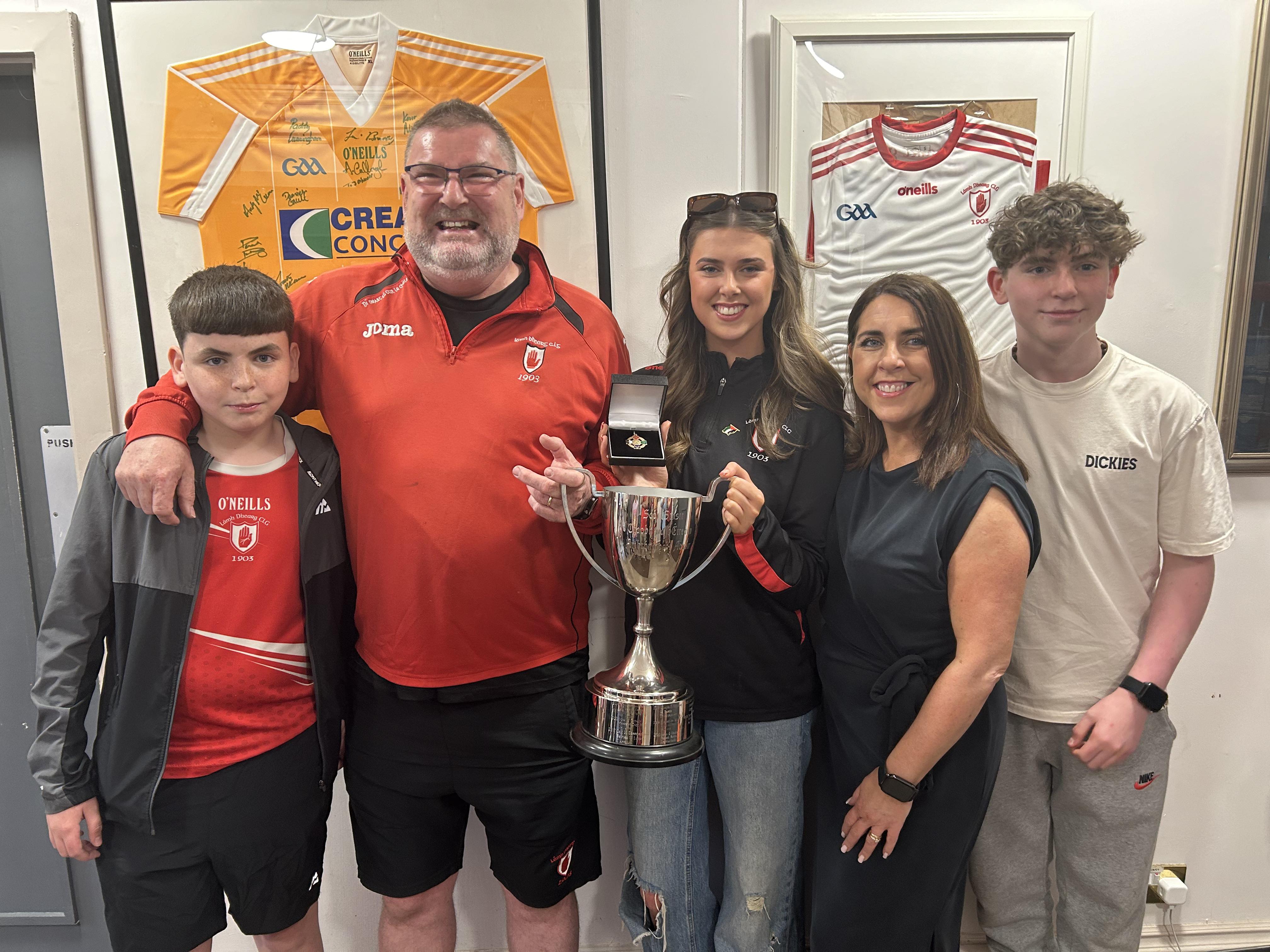 FAMILY AFFAIR: Méabh with her brother Fearghal, dad Joe, mum Joanne and brother Dáire