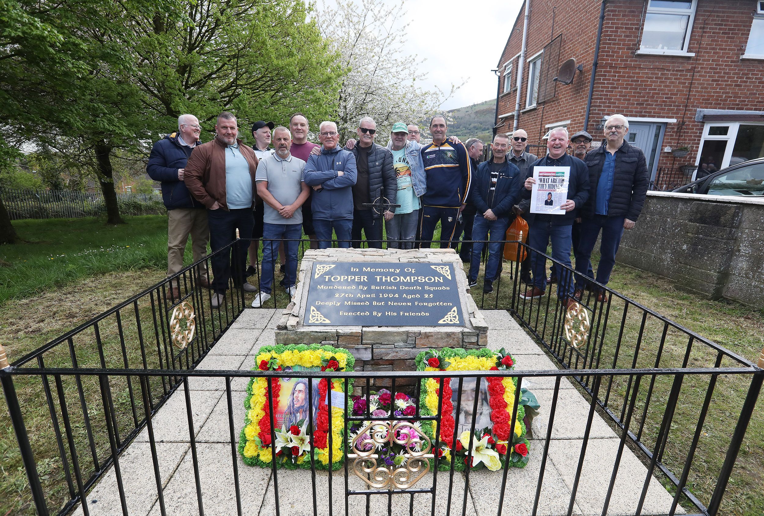 'Topper's' friends joined Eugene to mark Paul's 30th anniversary which took place last Saturday