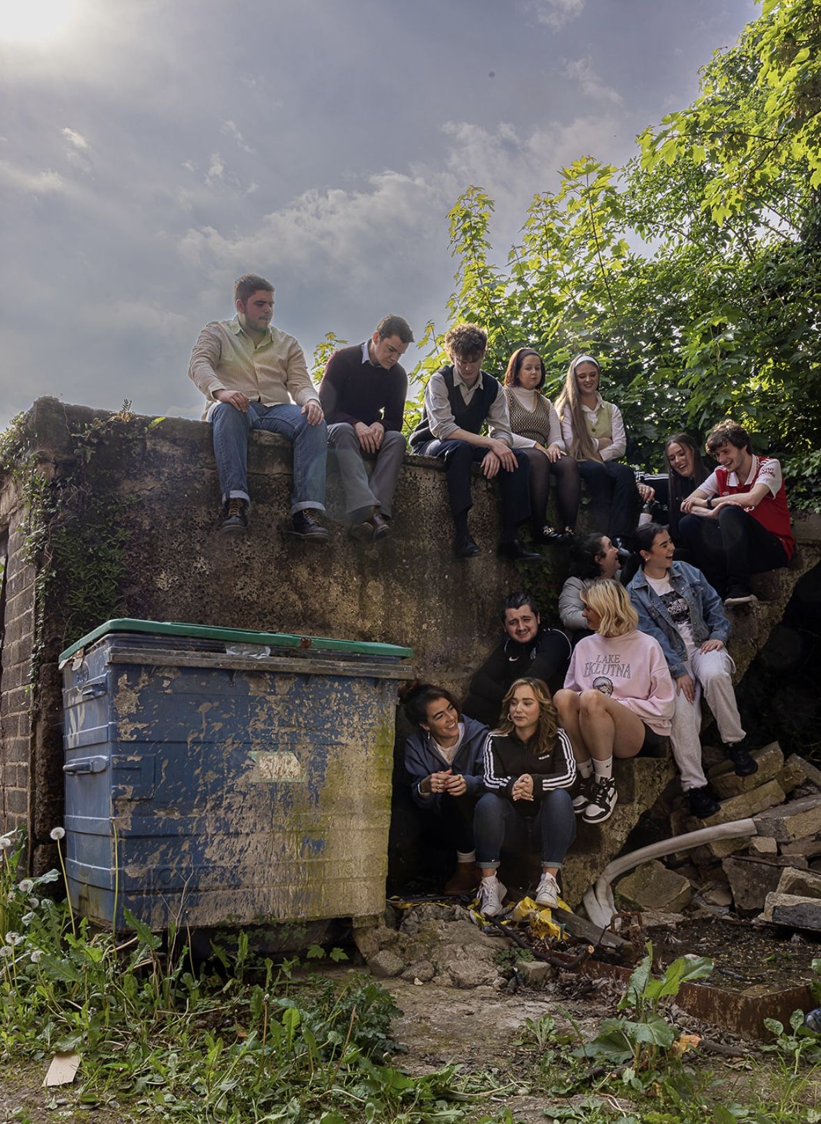 Looking down on the new generation from the past