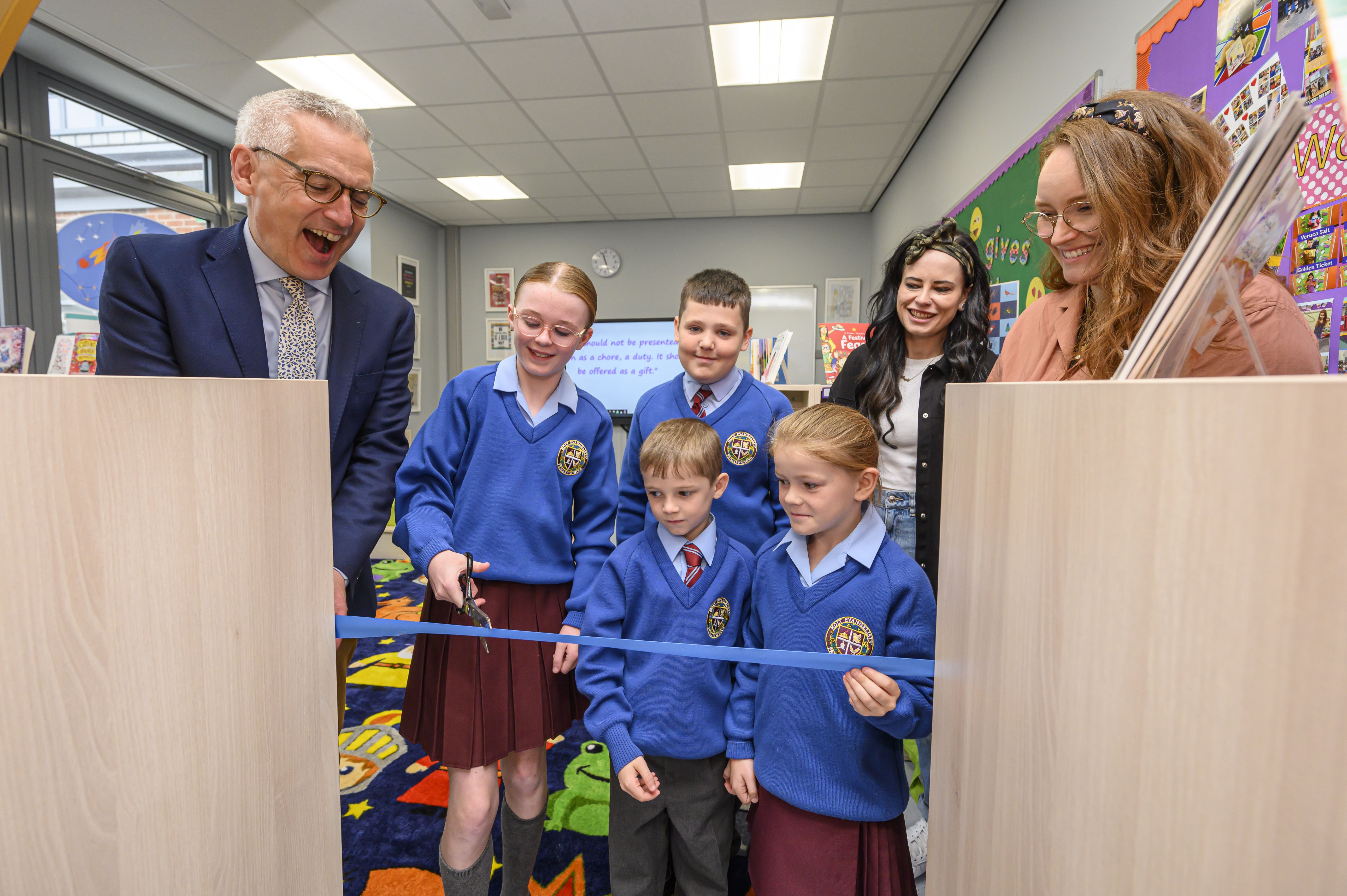 New School Library Opens At Holy Evangelists Primary School