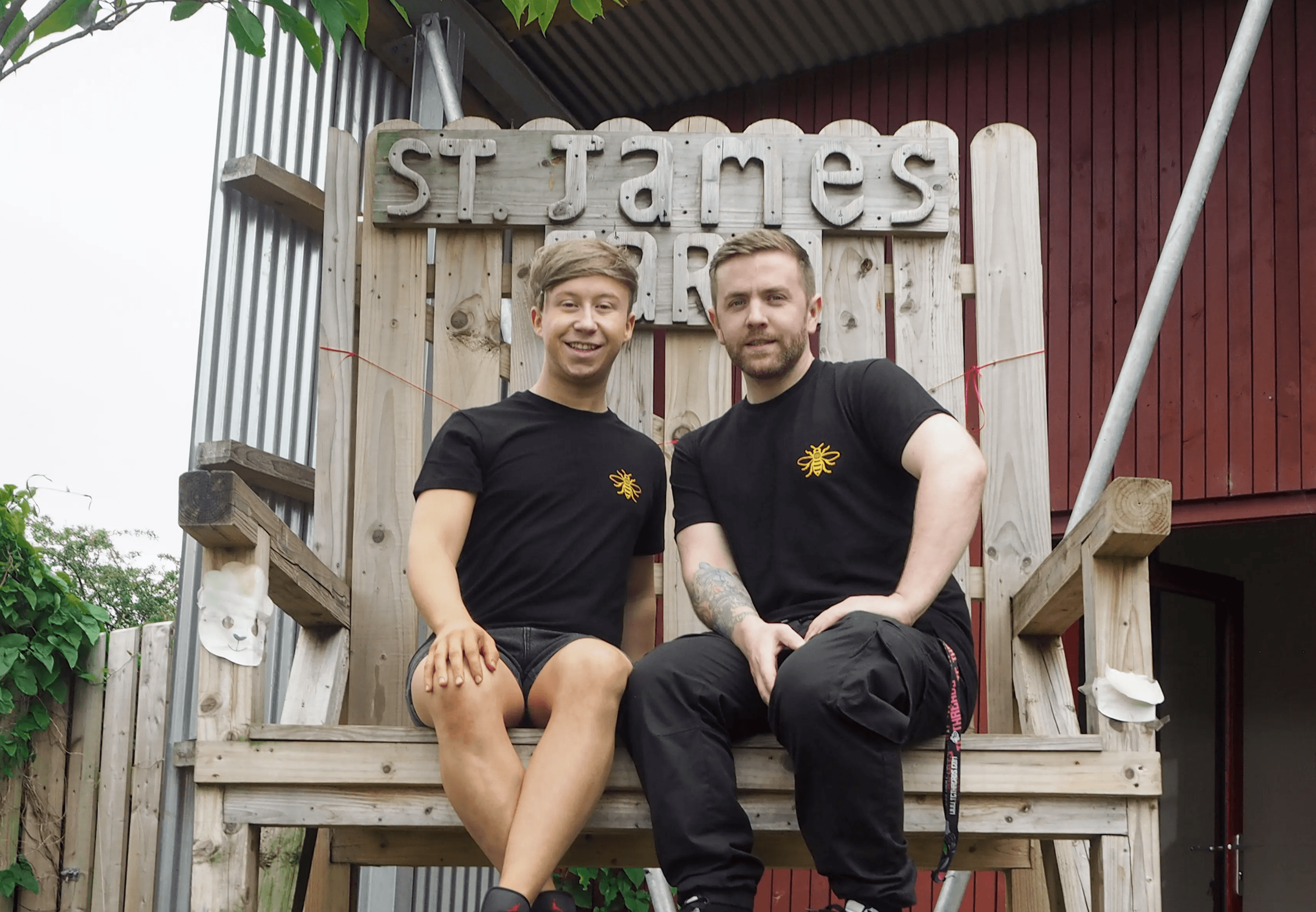 The author Noel and illustrator Ricky at the launch