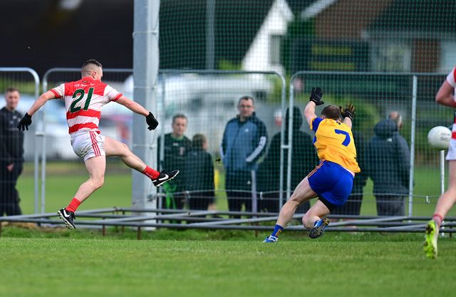 Conall Duffy rifles home the decisive goal