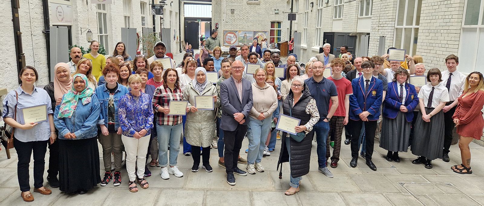 End of year Celebration (June 2024) with students and MP Paul Maskey