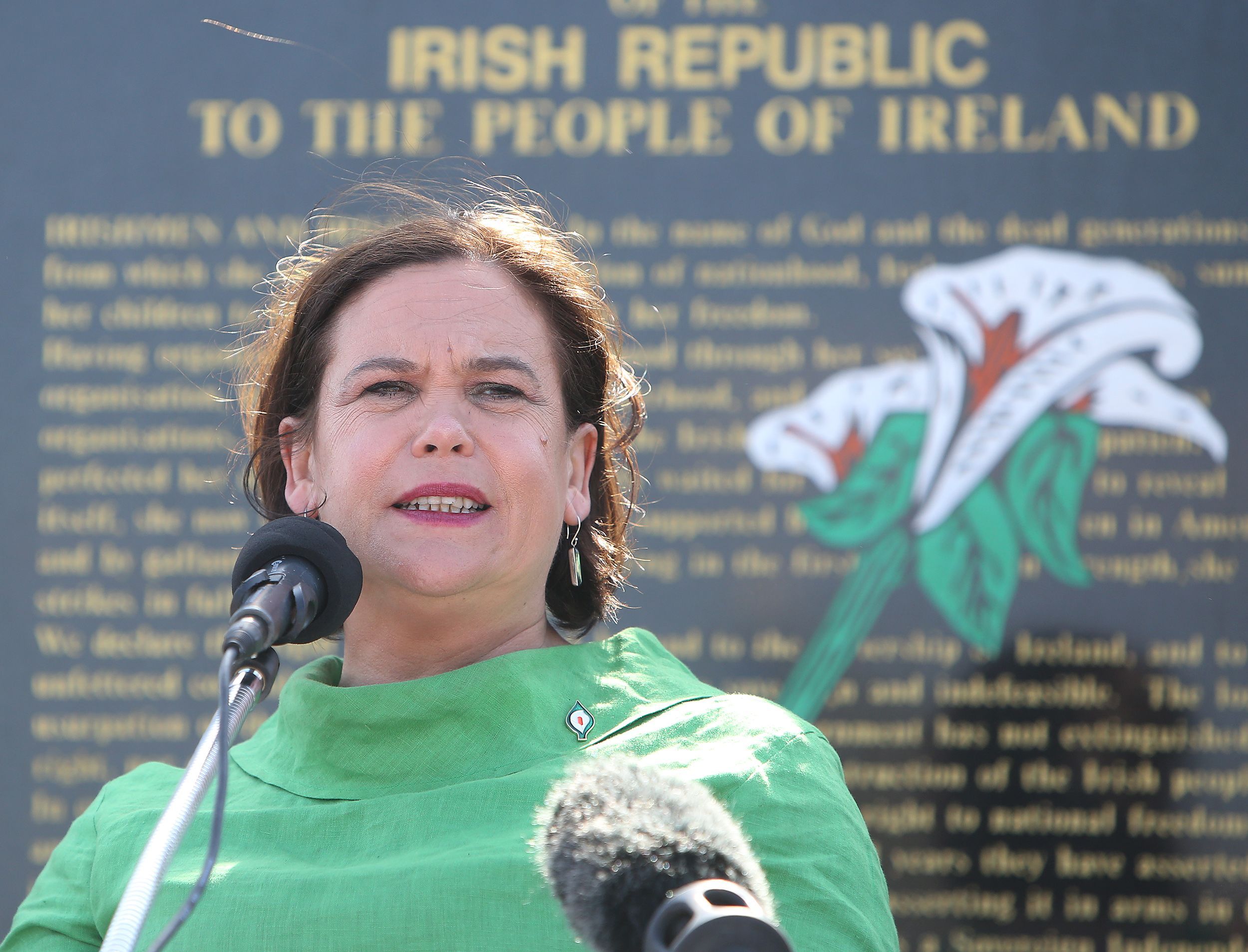 CELEBRATION: Mary Lou McDonald at the Commission launch