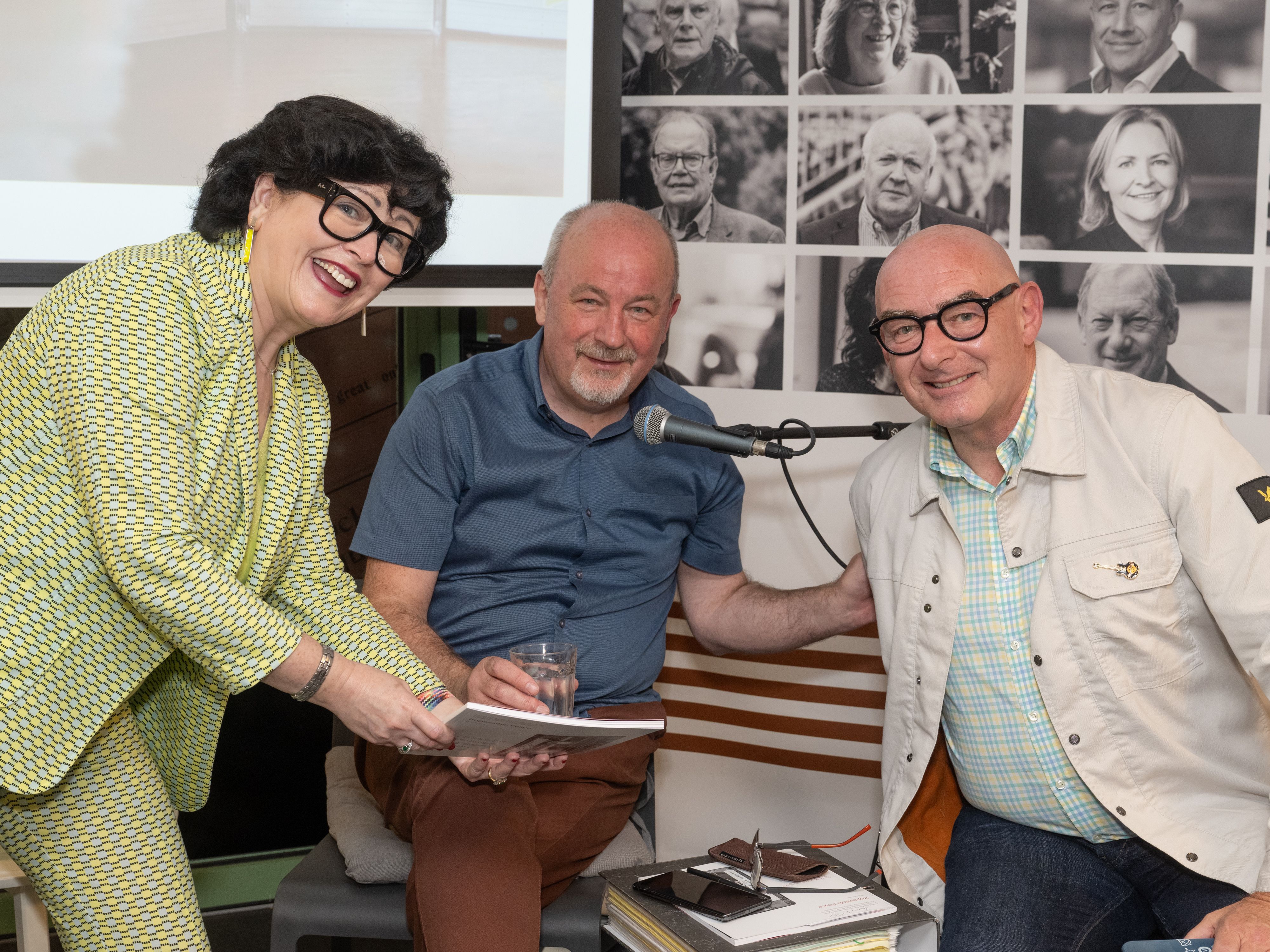 ARCHIVE LAUNCHED: Jackie and John D'Arcy of OU with journalist Brian Rowan