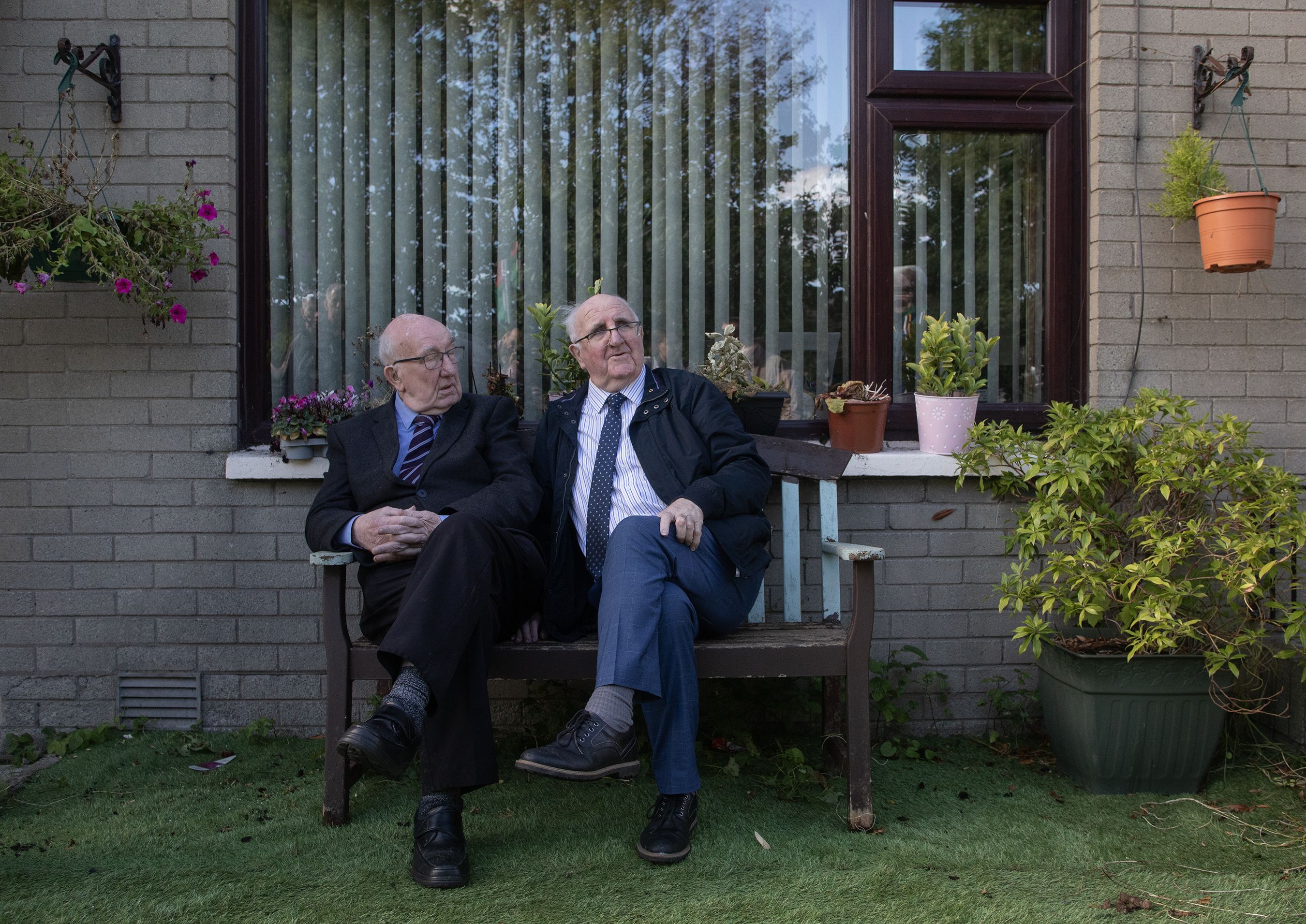 Séamus and Seán Mac Seáin, who were behind the Shaws Road Gaeltacht