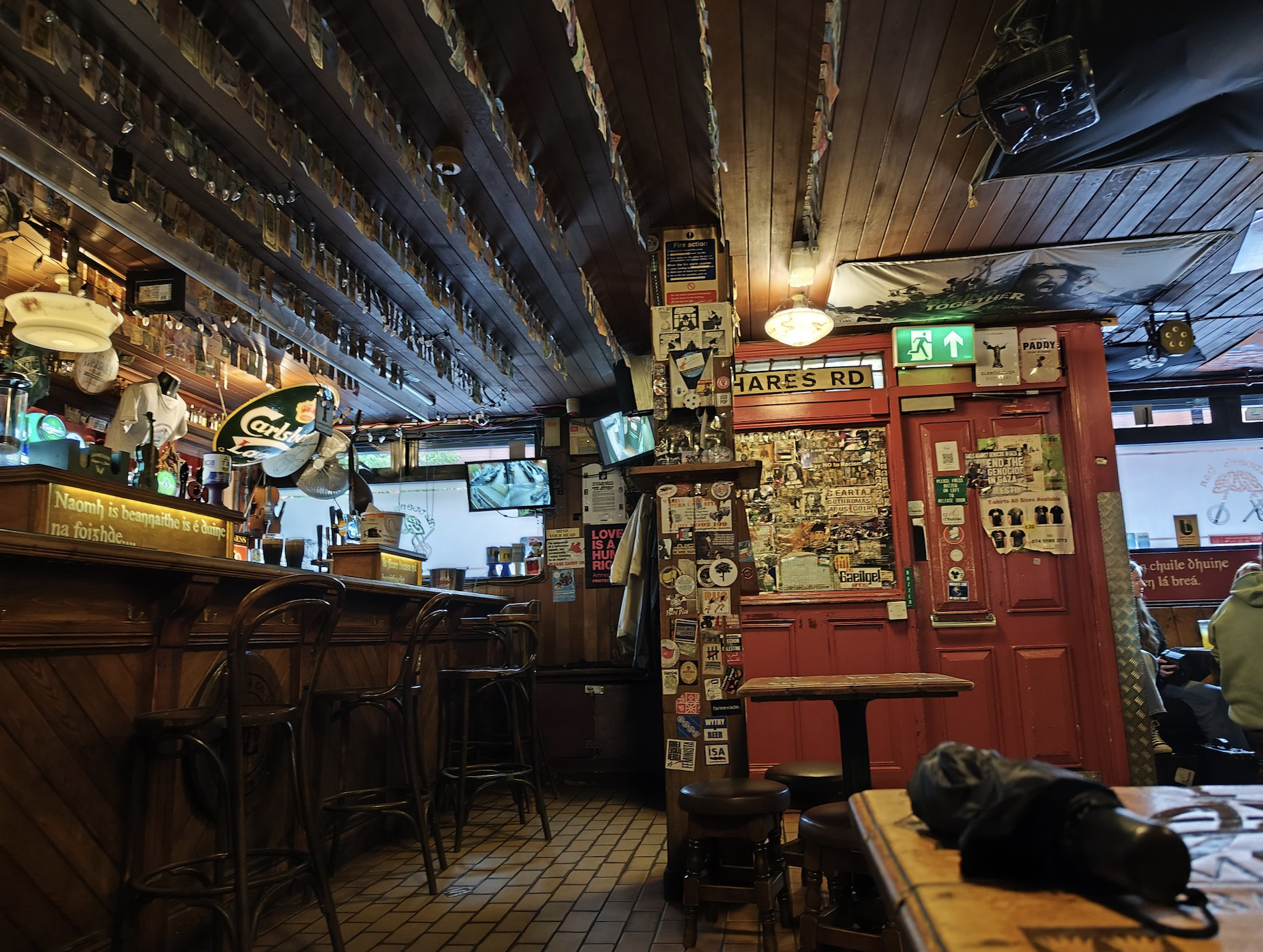 MADDEN'S: "Messages of solidarity and love inside. Lovely pub"
