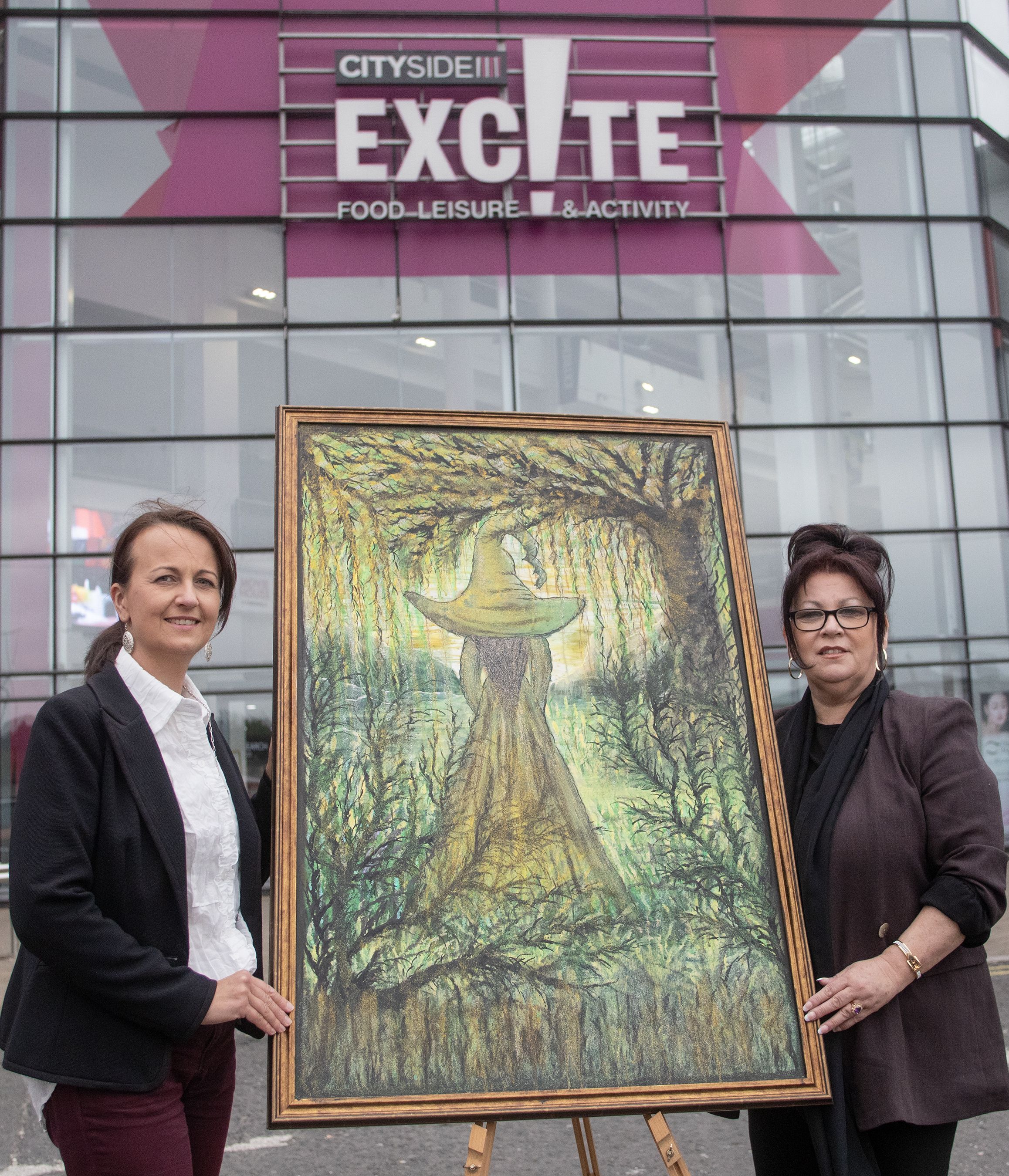 Kasia Kochanska (Arts For All) with Margaret McMahon