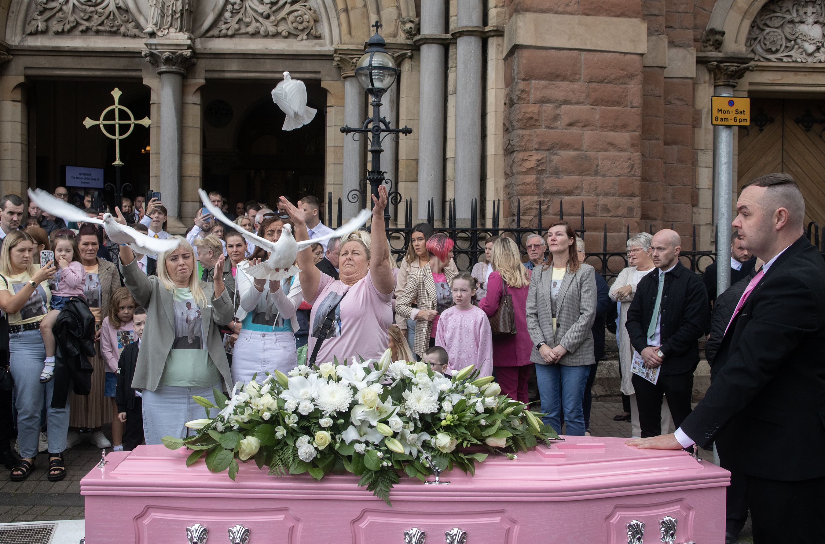 TRIBUTES: Patricia's family and the wider Carrick Hill community turned out yesterday to pay tribute to the life of Patricia Stitt TRIBUTES: Patricia's family and the wider Carrick Hill community turned out yesterday to pay tribute to the life of Patricia Stitt
